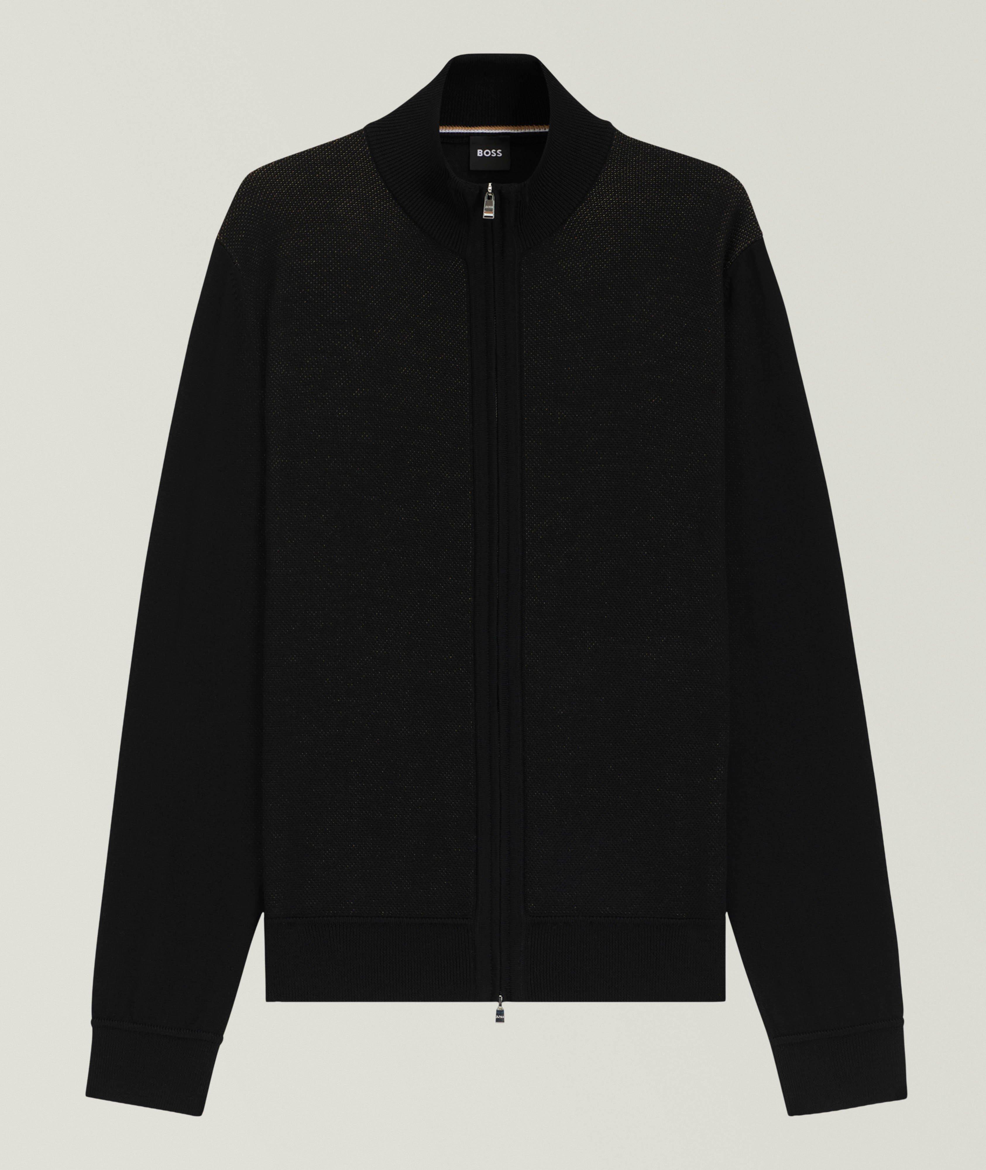 Illarione Zip-Up Wool Knit Cardigan  image 0