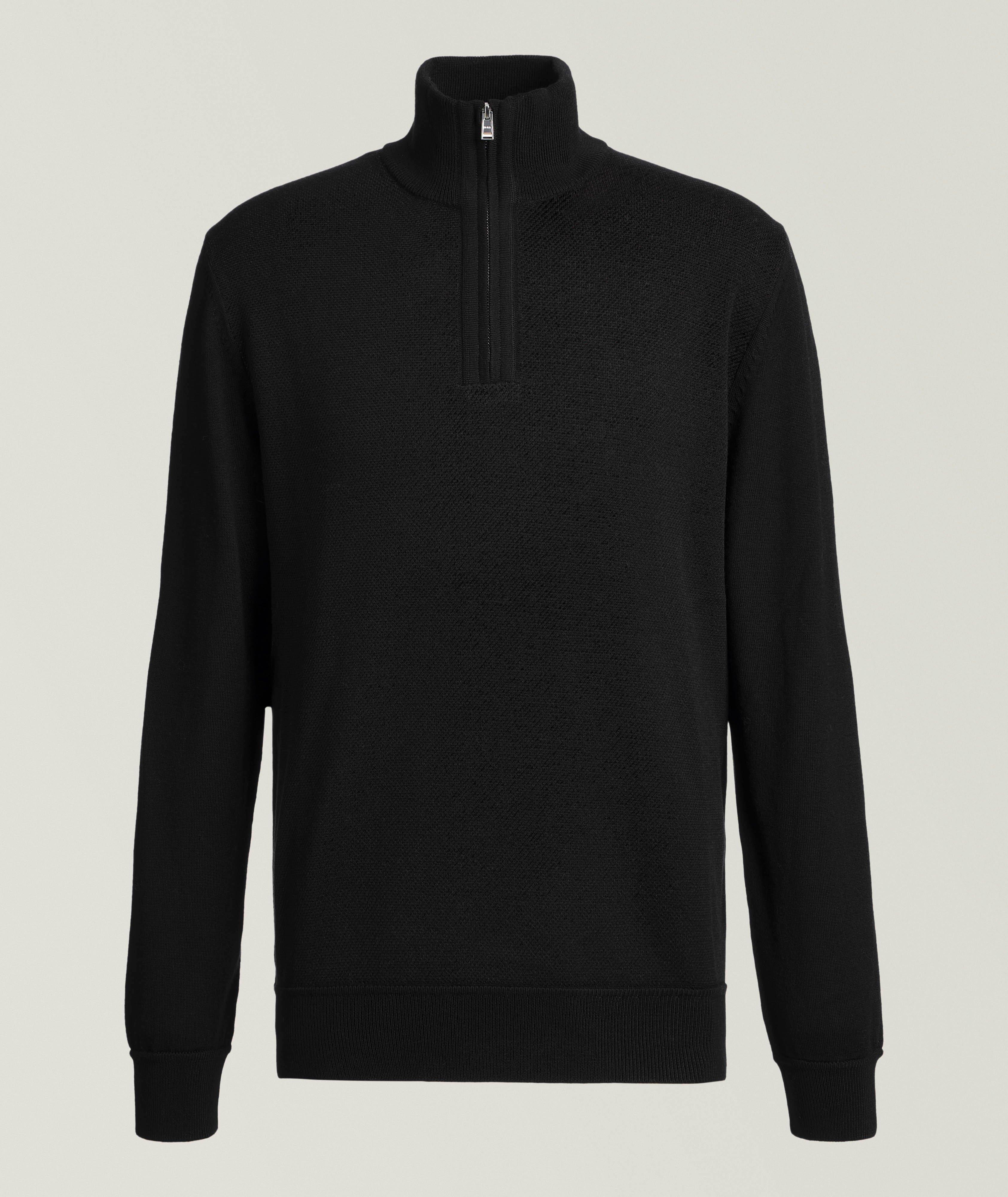 Illario Wool-Cotton Quarter-Zip Sweater image 0
