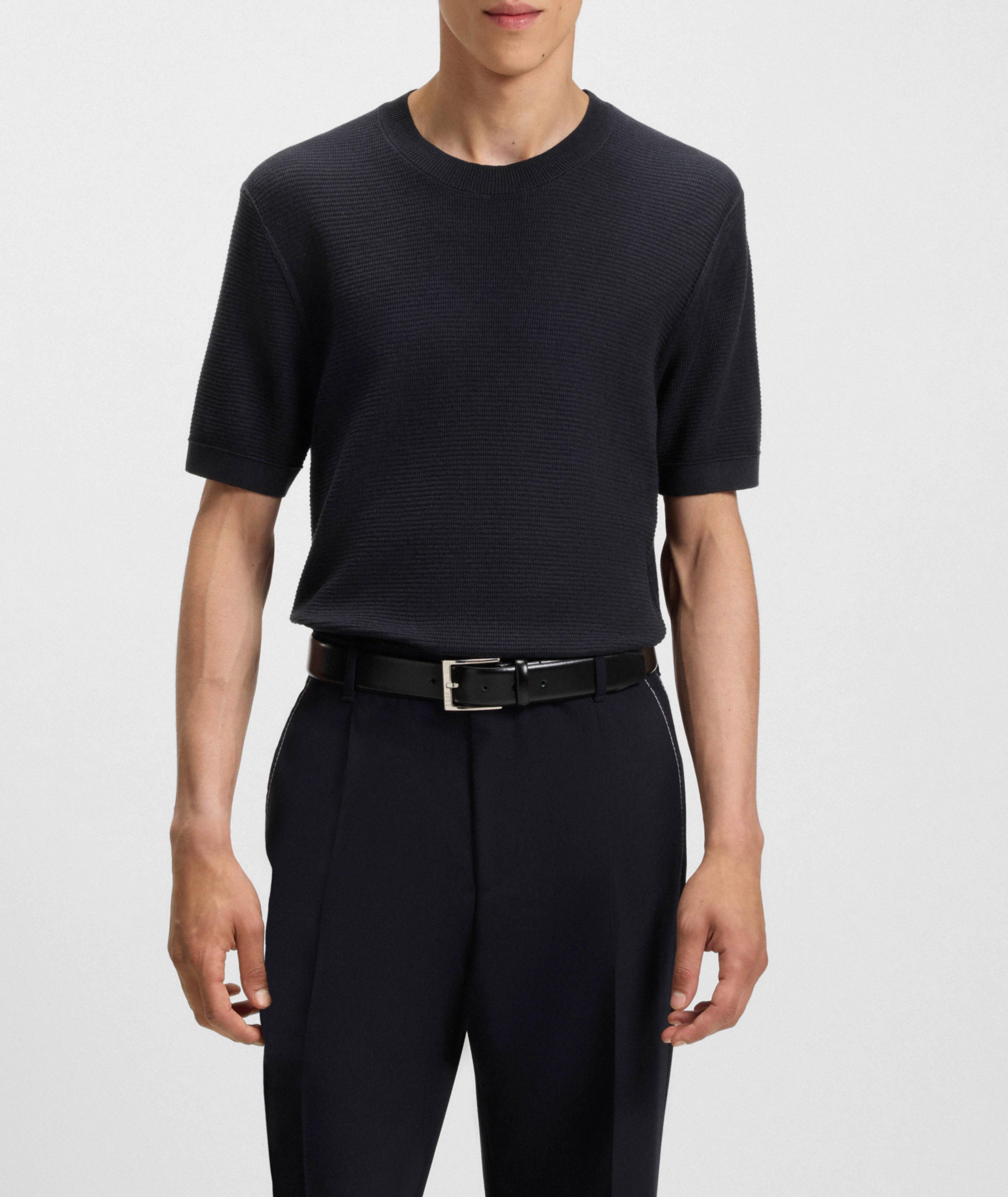 Ianni Lyocell-Cotton Knit T-Shirt image 1
