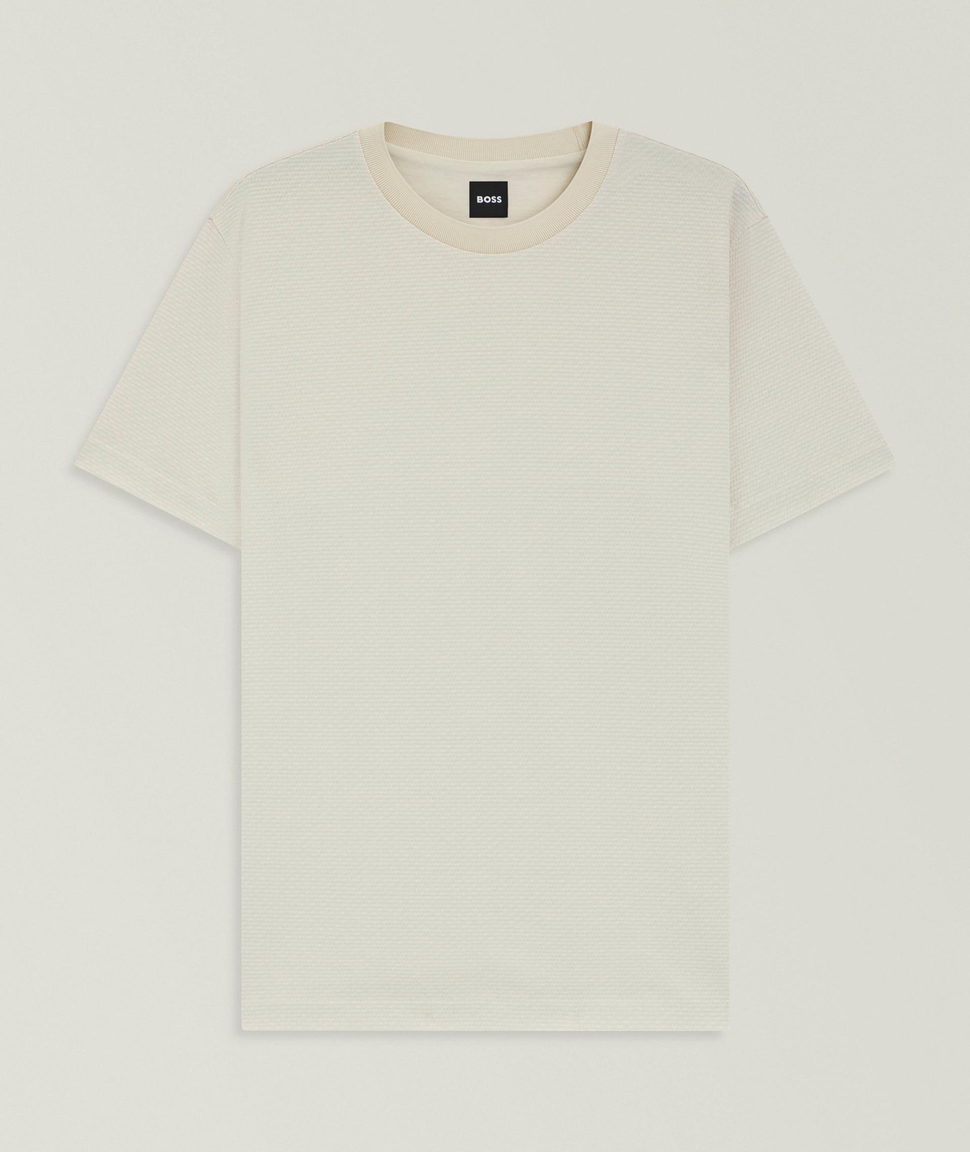 T-shirt Thompson en coton mercerisé à motif géométrique image 0