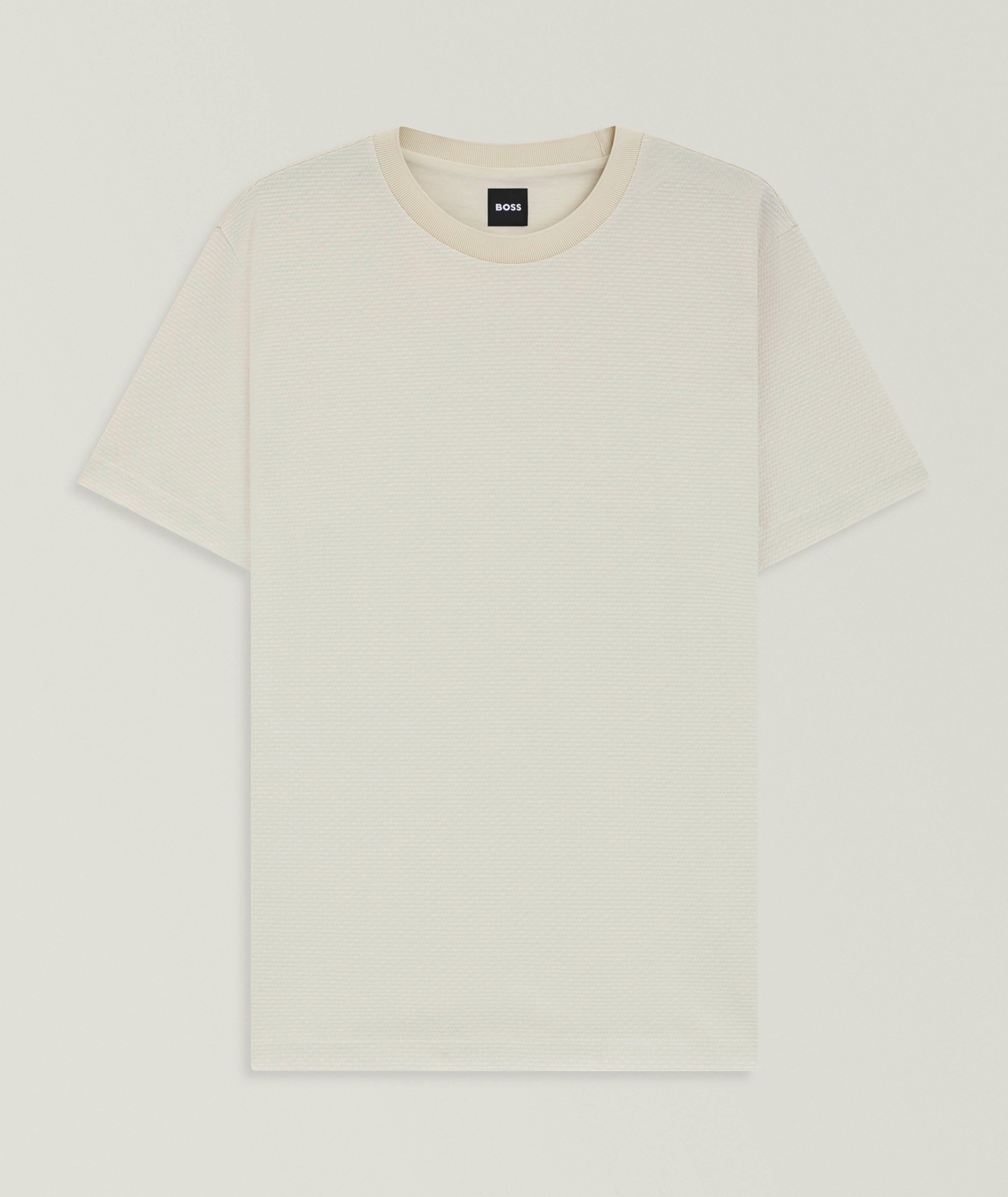 T-shirt Thompson en coton mercerisé à motif géométrique image 0