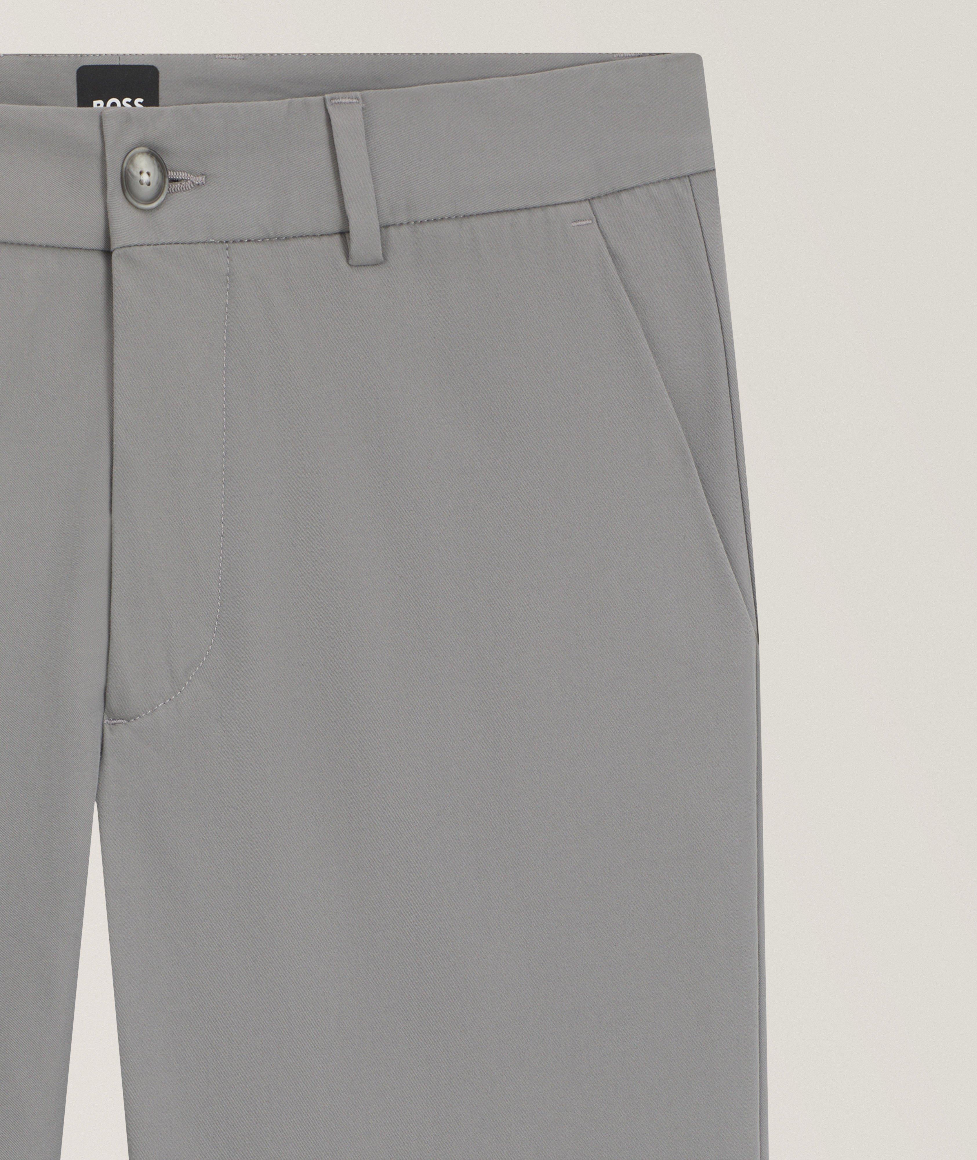 Pantalon en mélange de coton de coupe amincie image 1