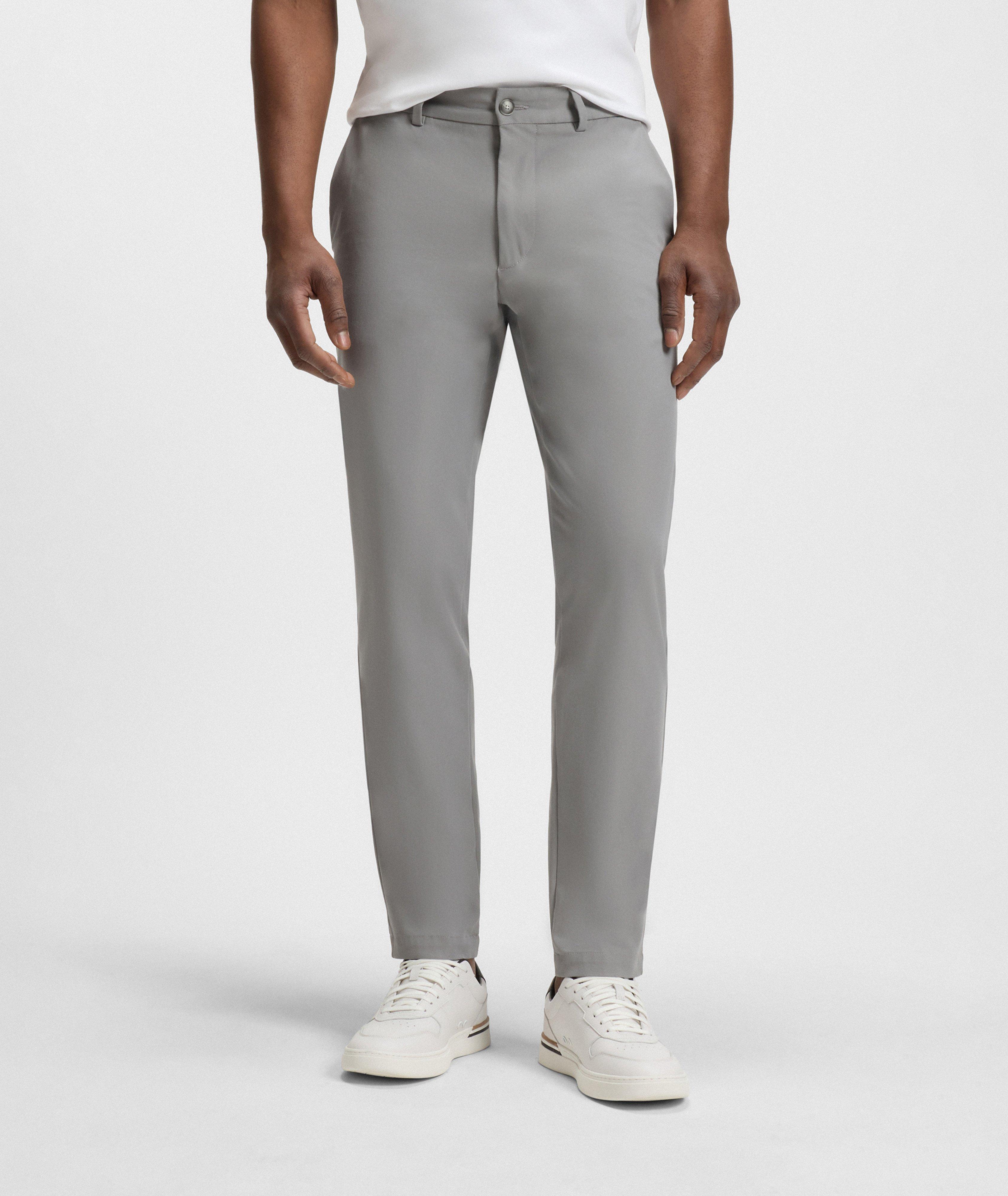 Pantalon en mélange de coton de coupe amincie image 2