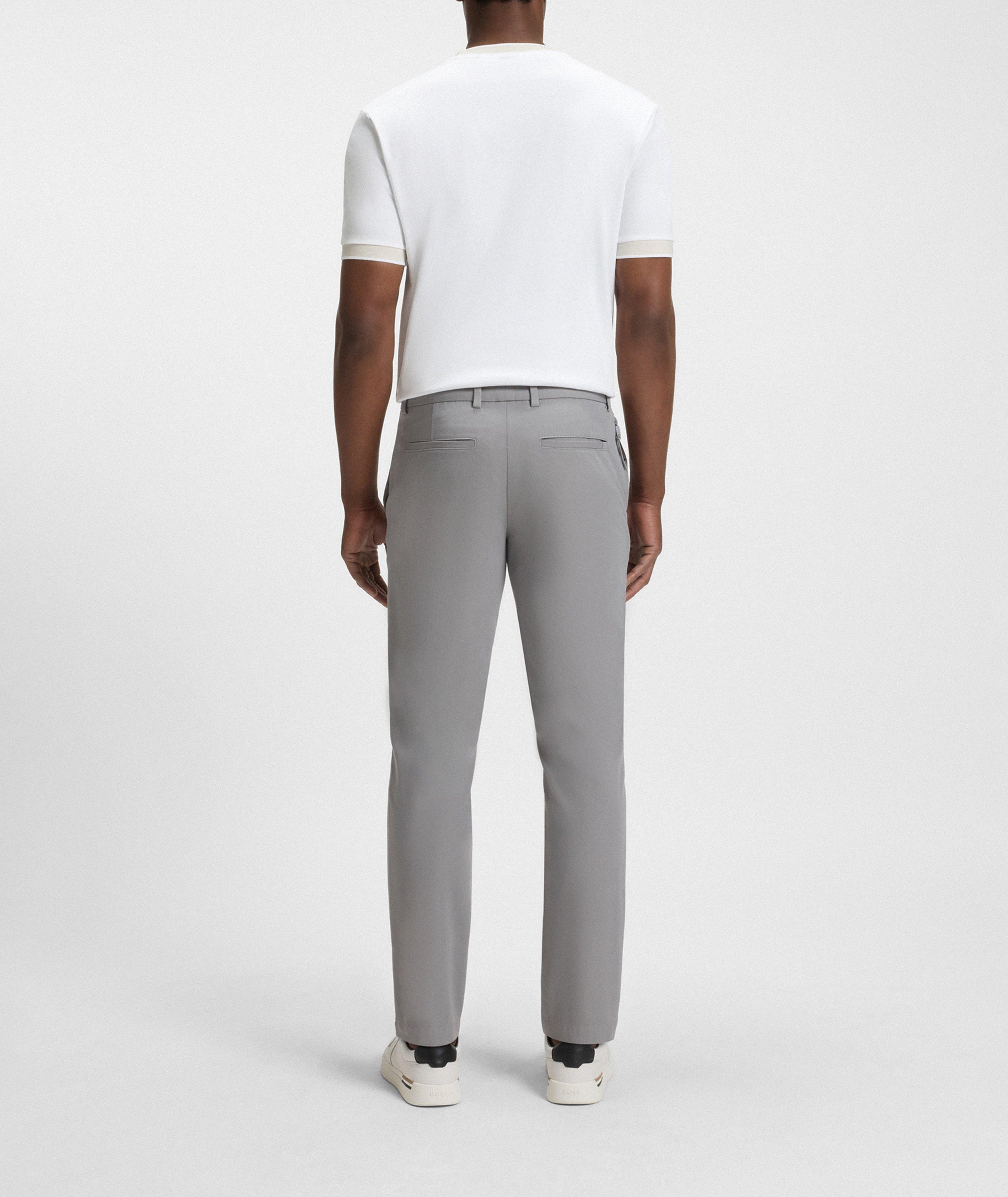 Pantalon en mélange de coton de coupe amincie image 3