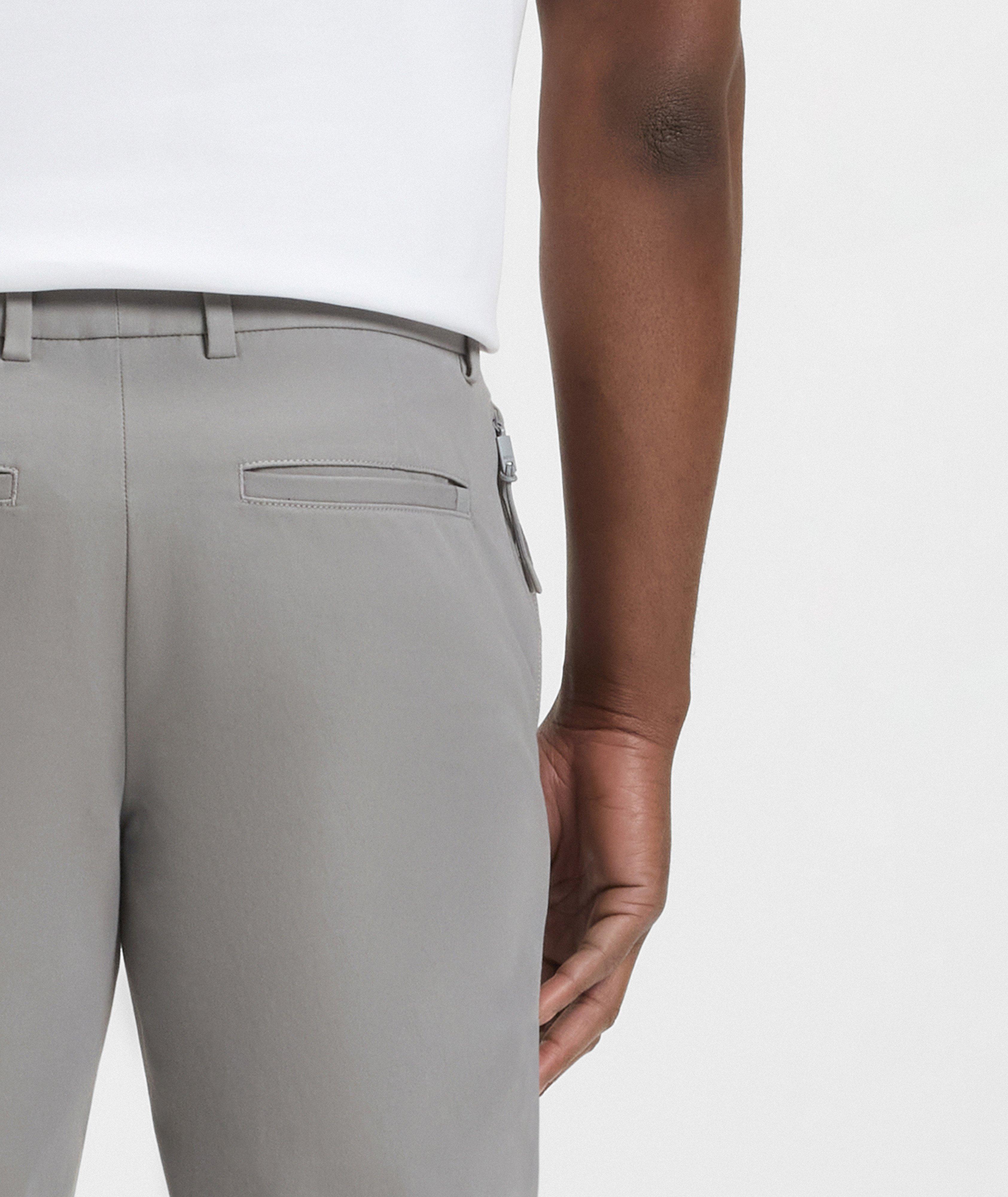 Pantalon en mélange de coton de coupe amincie image 4