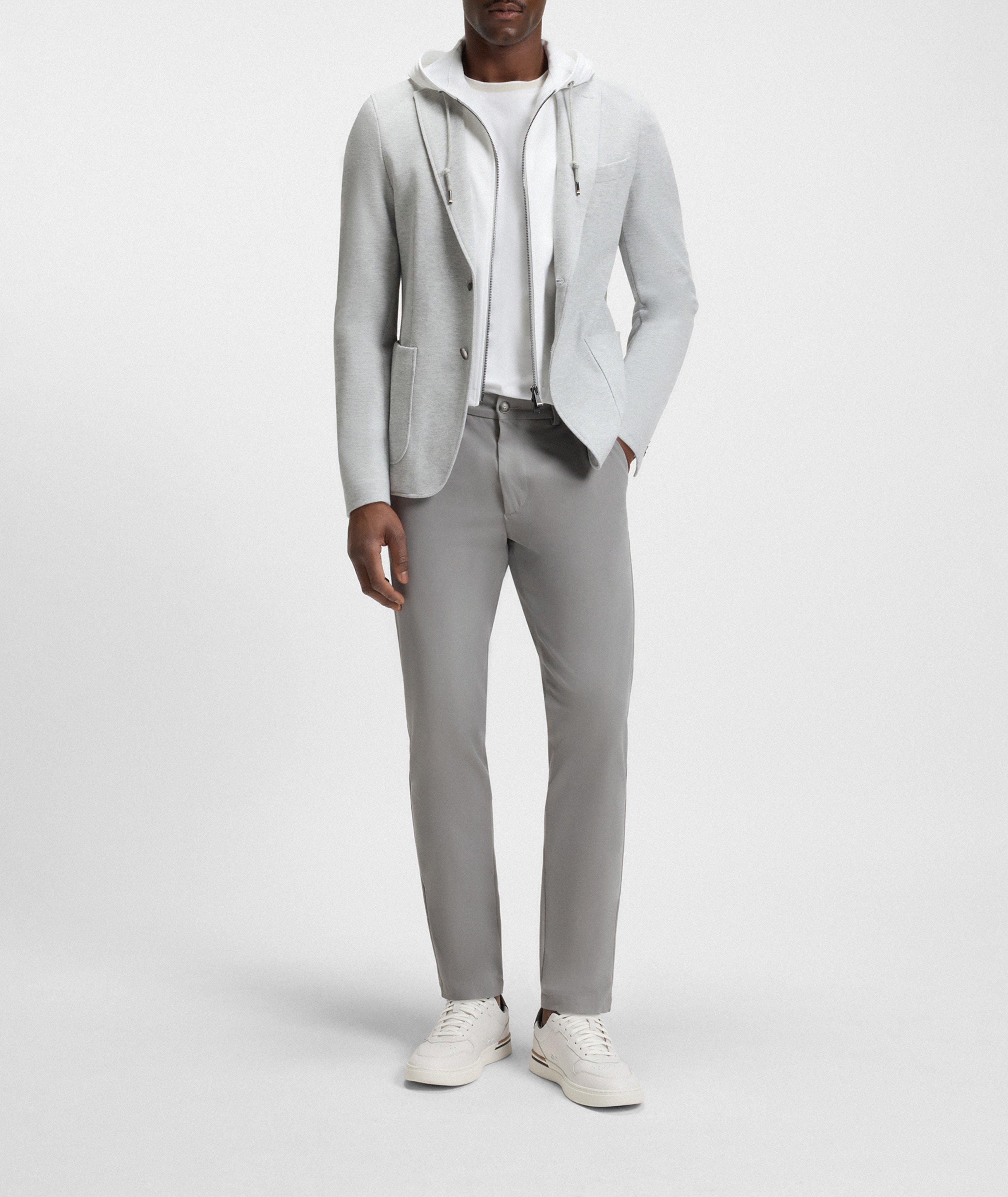 Pantalon en mélange de coton de coupe amincie image 5