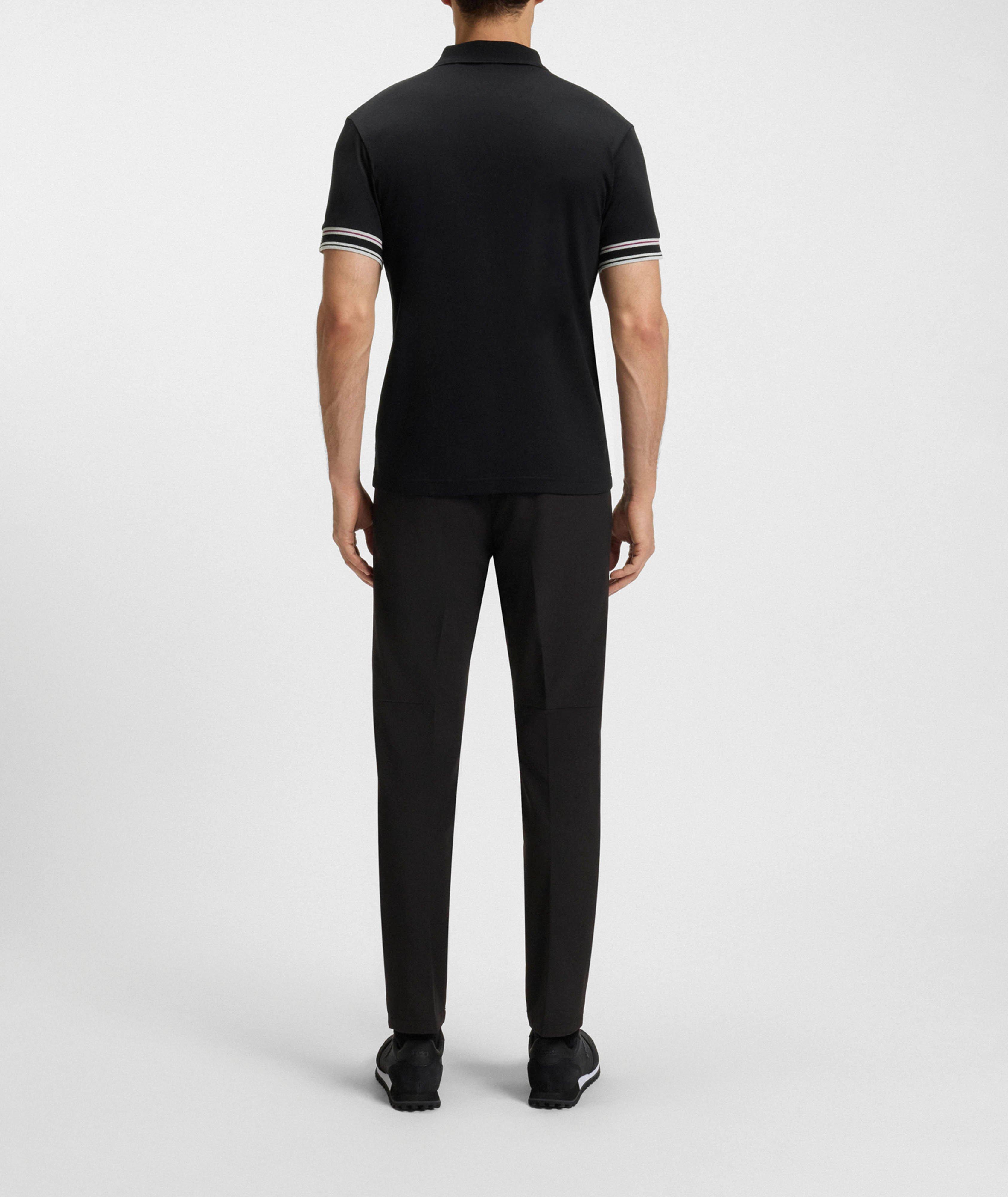 Stripe-Trim Cotton Piqué Polo image 2