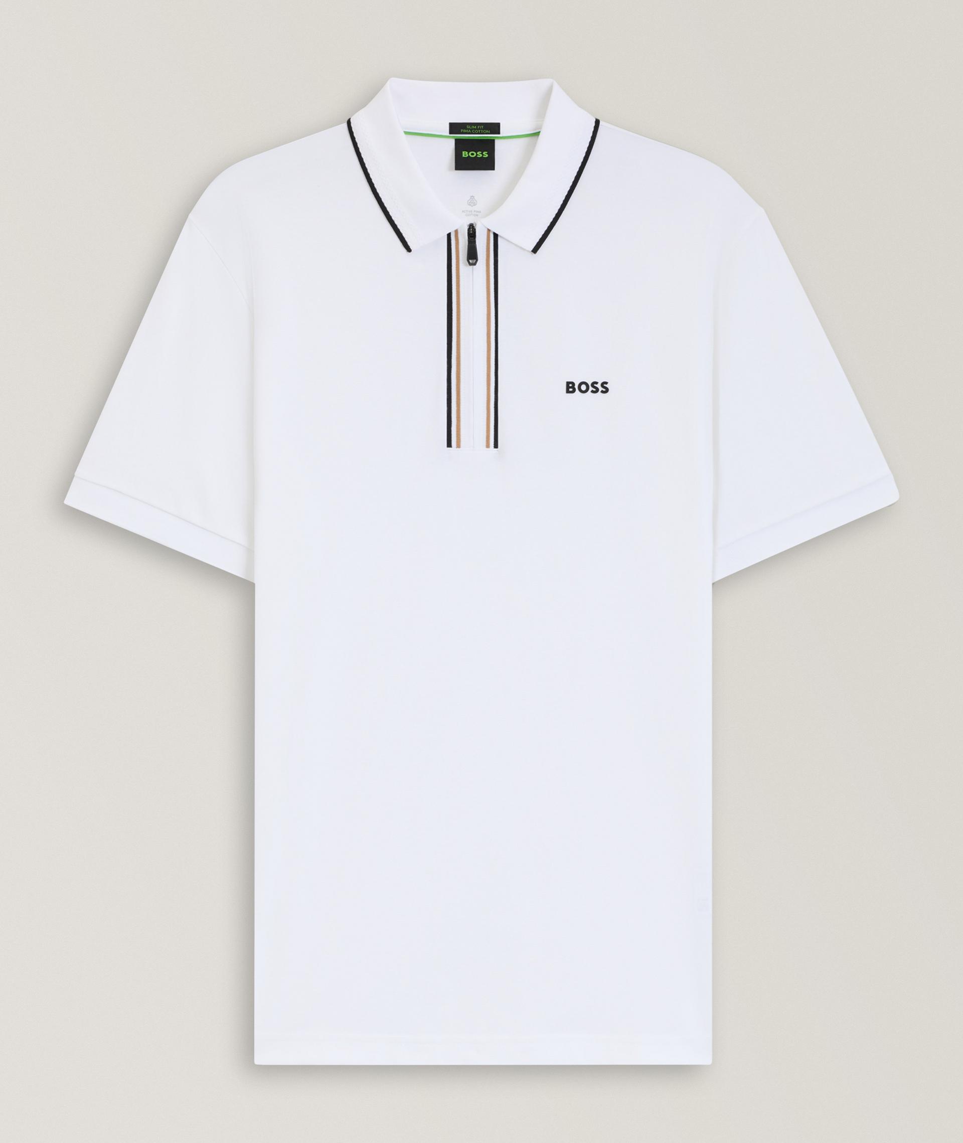 Polo en piqué de coton à séchage rapide image 0