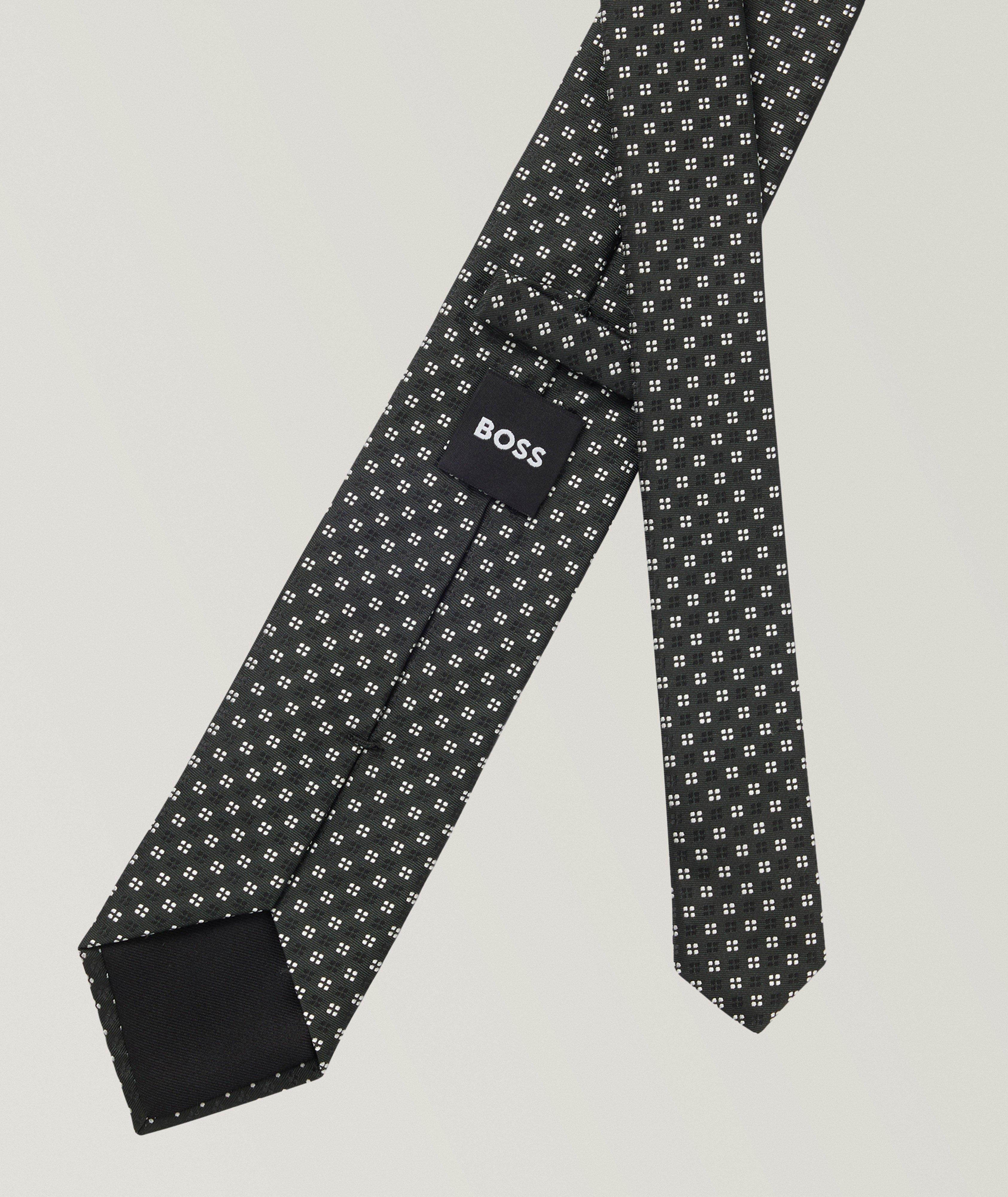 Jacquard Print Silk-Blend Tie image 1