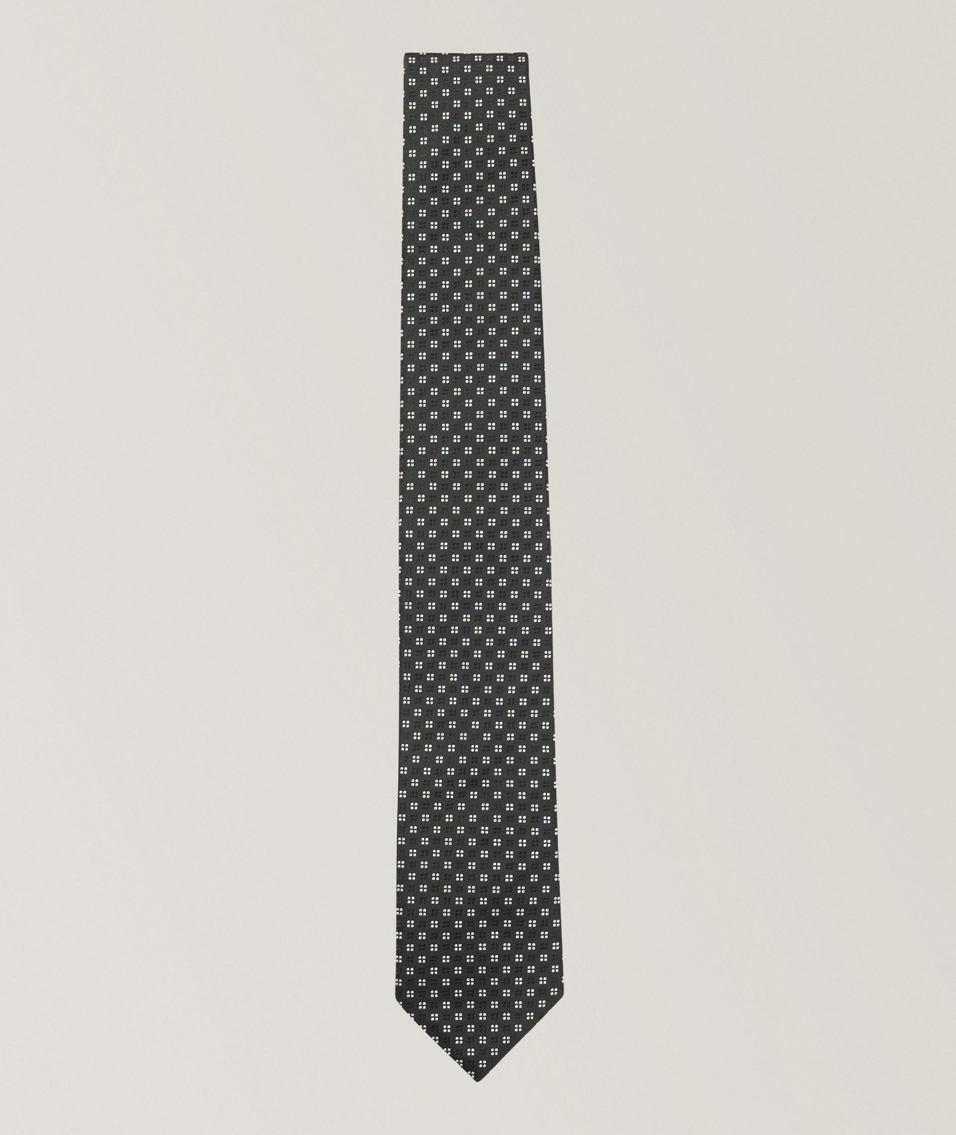 Jacquard Print Silk-Blend Tie image 0