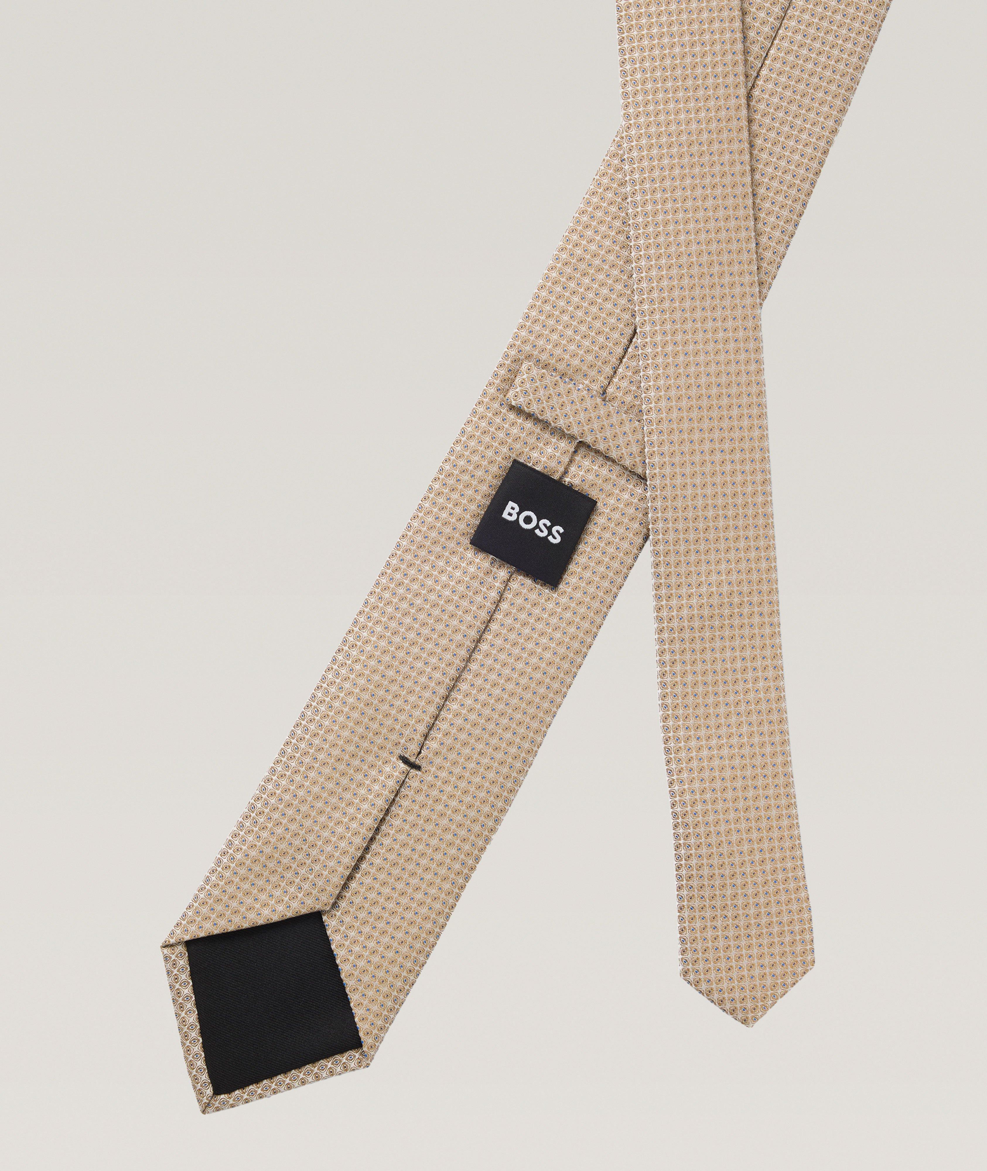 Jacquard Neat Silk-Blend Tie image 1
