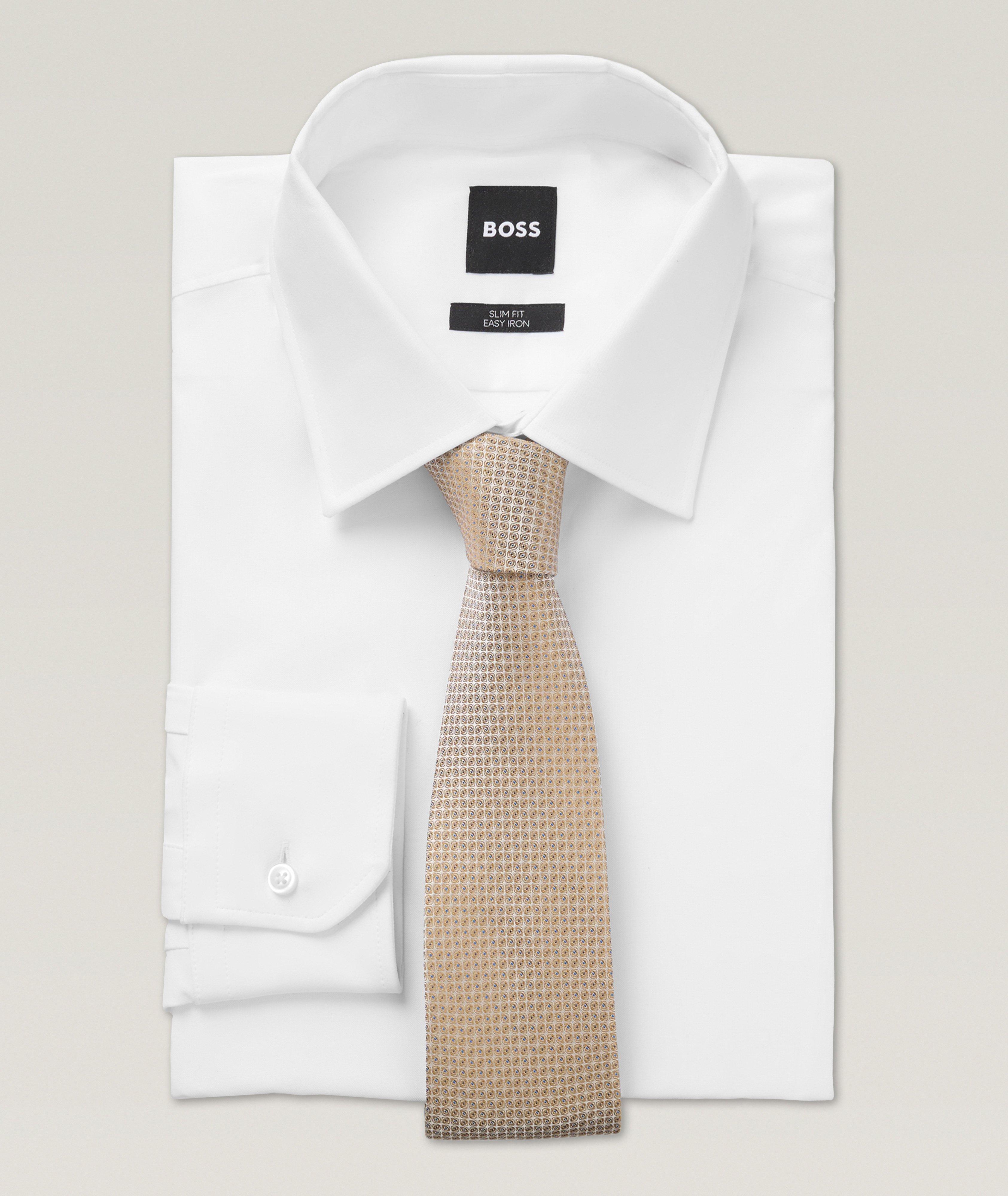 Jacquard Neat Silk-Blend Tie image 2