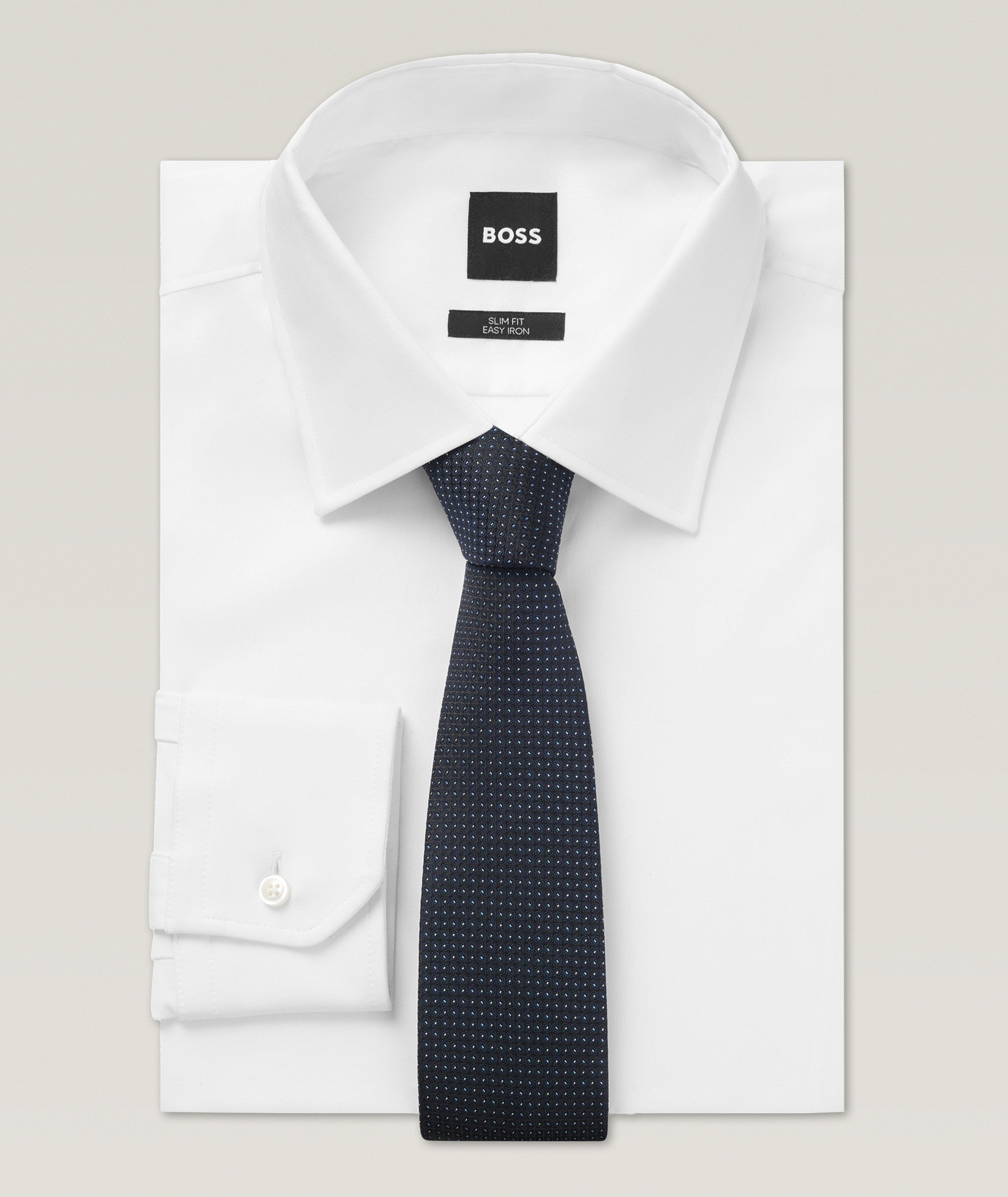 Jacquard Neat Silk-Blend Tie image 2