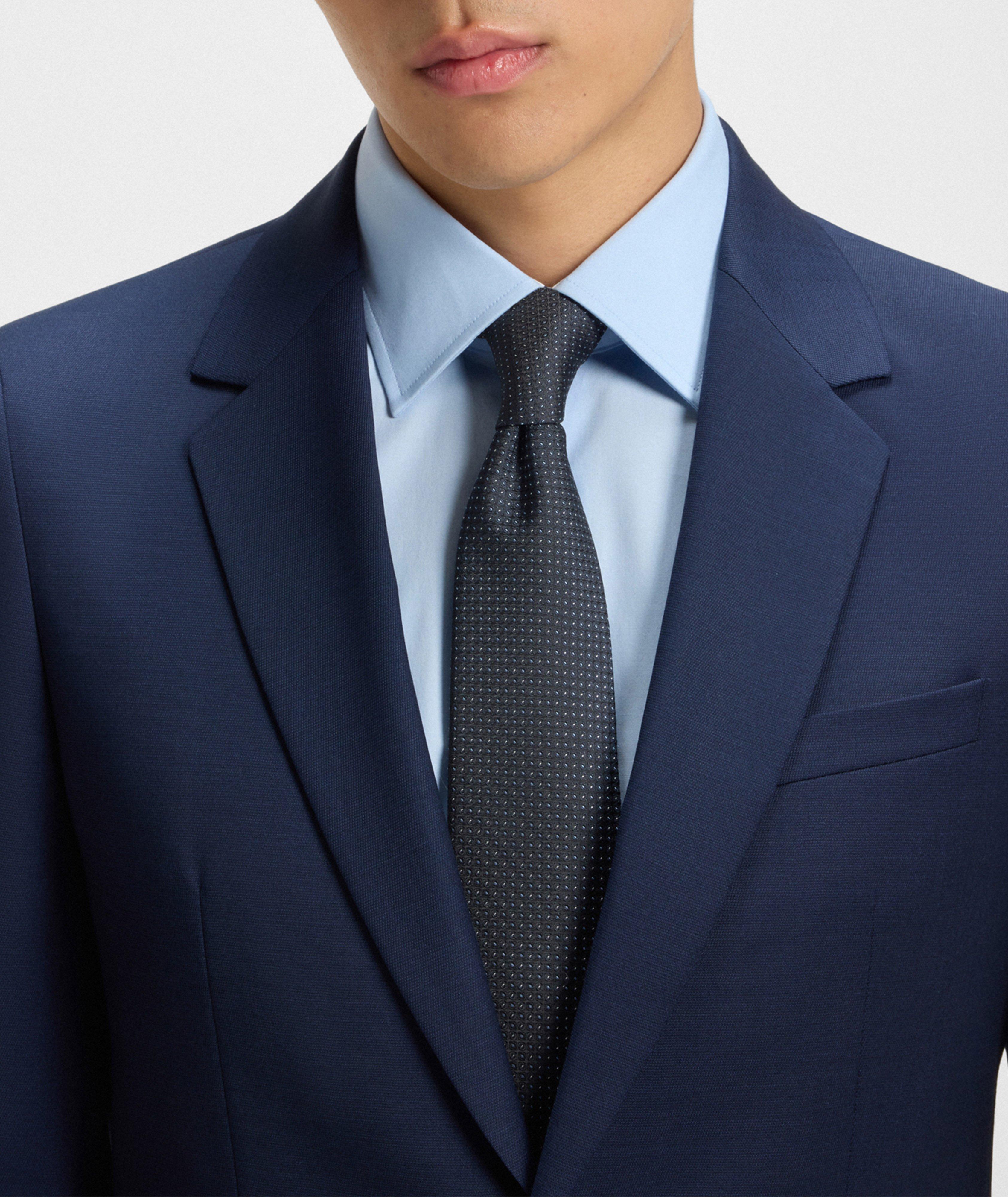Jacquard Neat Silk-Blend Tie image 3