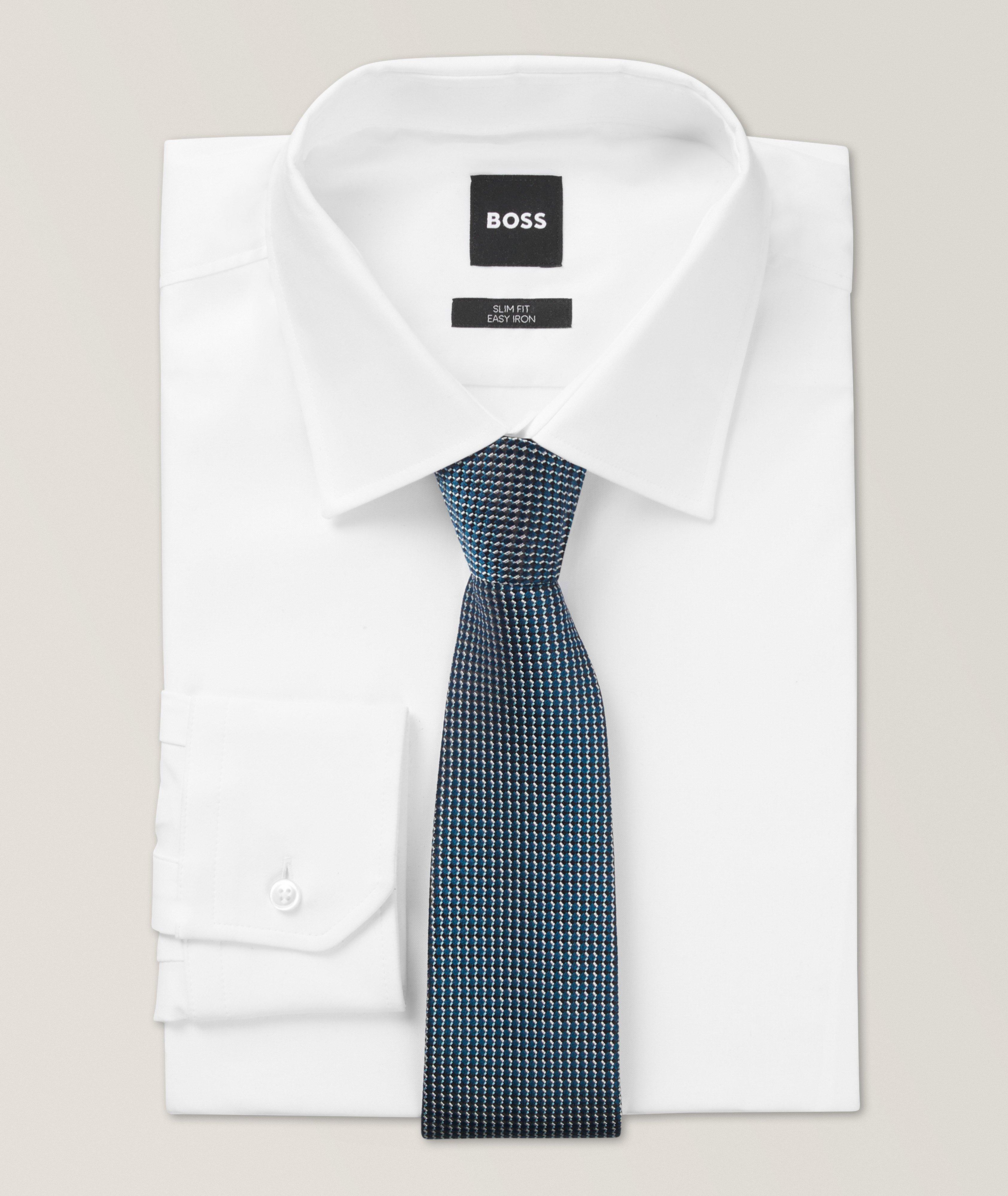 Jacquard Micro-Neat Silk Tie image 2