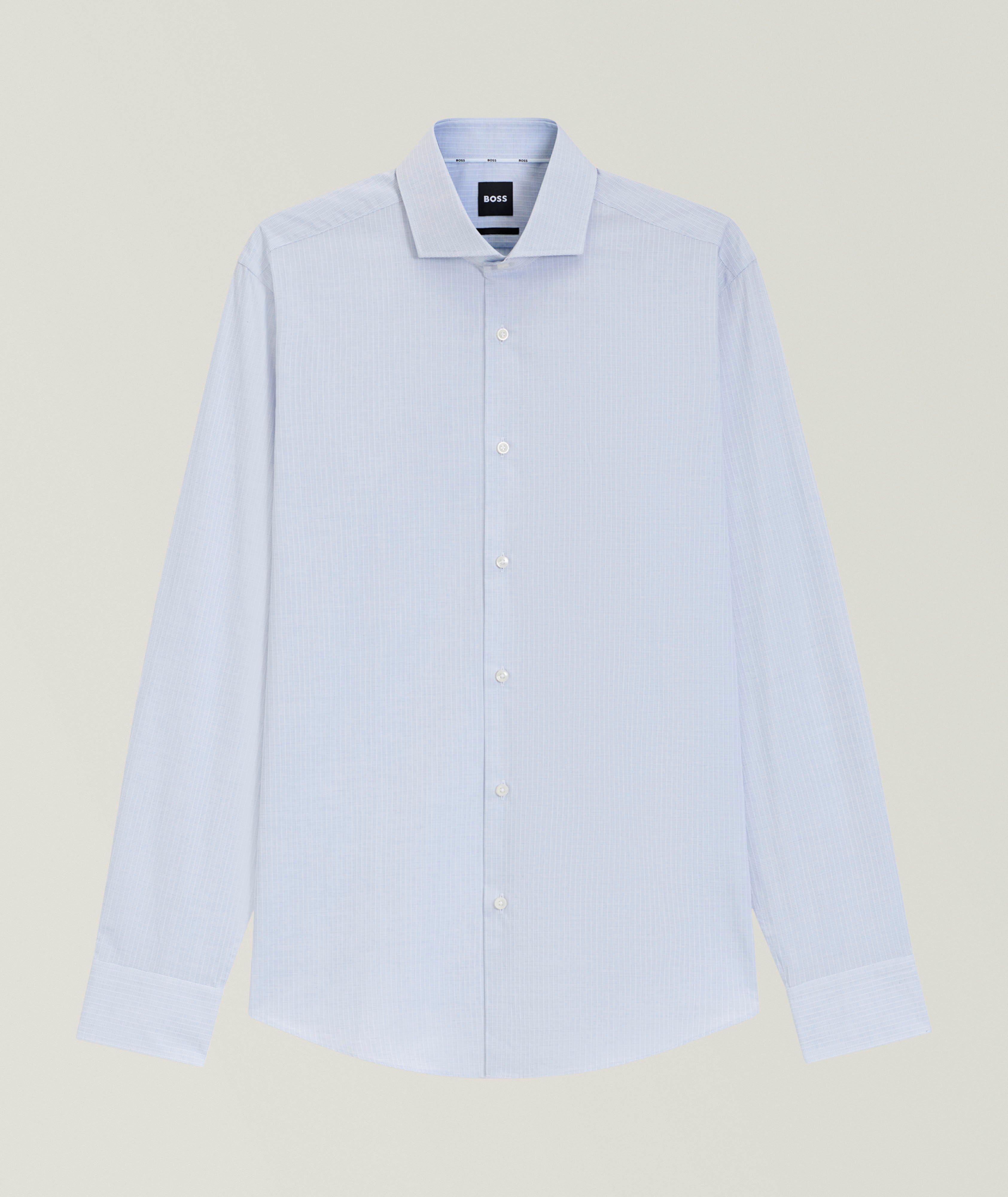 BOSS Joe Striped Dobby Dress Shirt