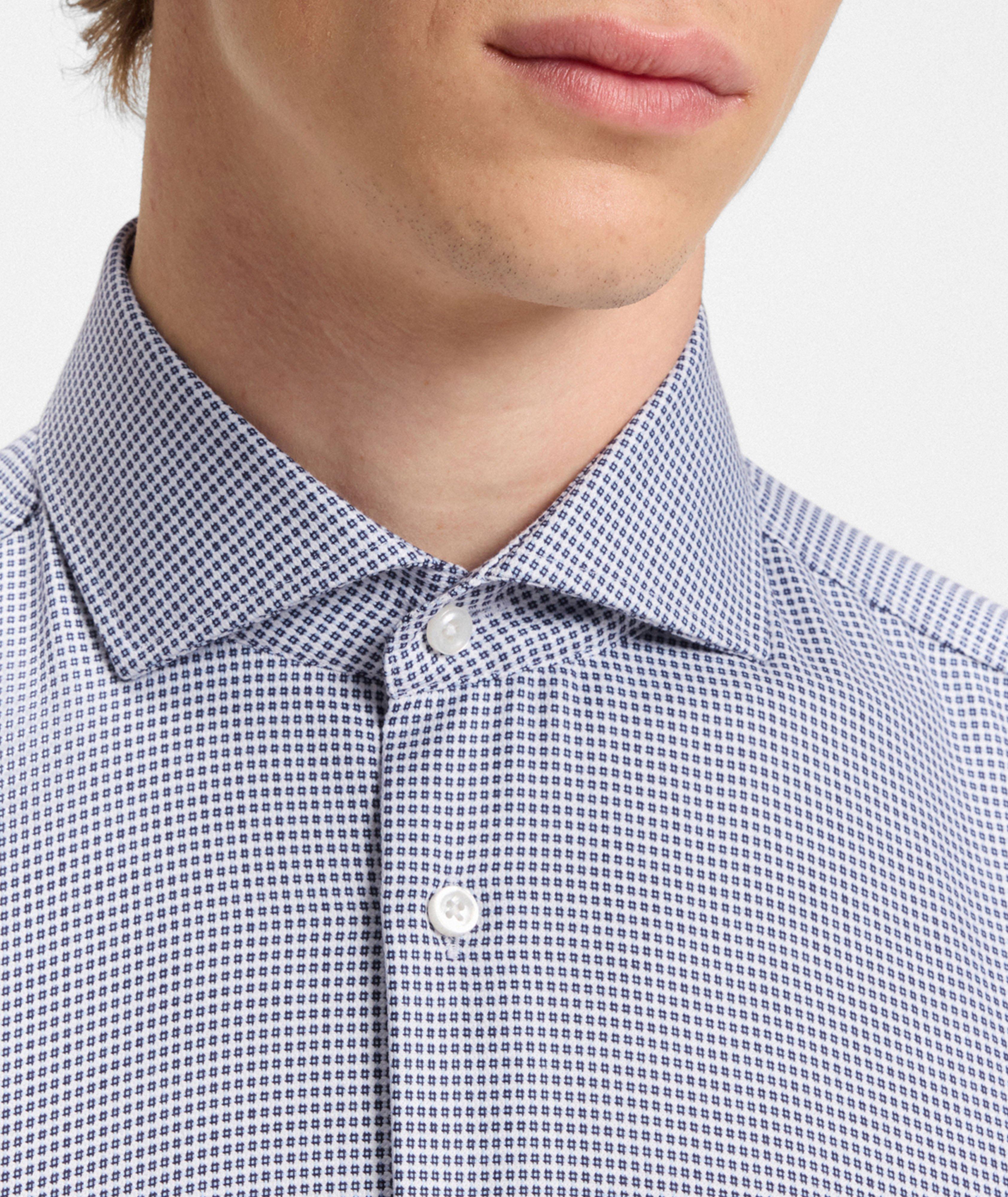 Slim-Fit Printed Cotton Dress Shirt image 3