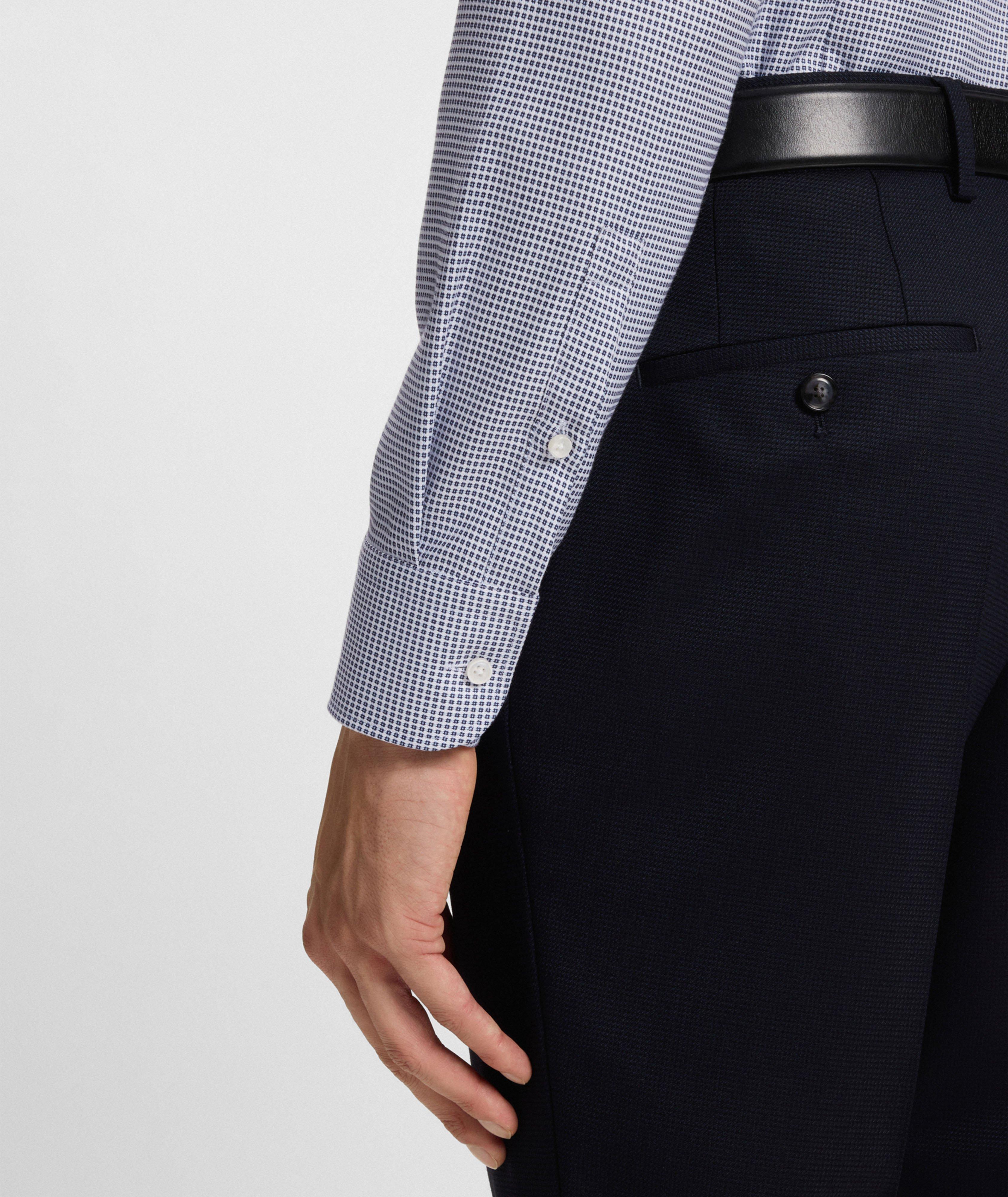 Slim-Fit Printed Cotton Dress Shirt image 4