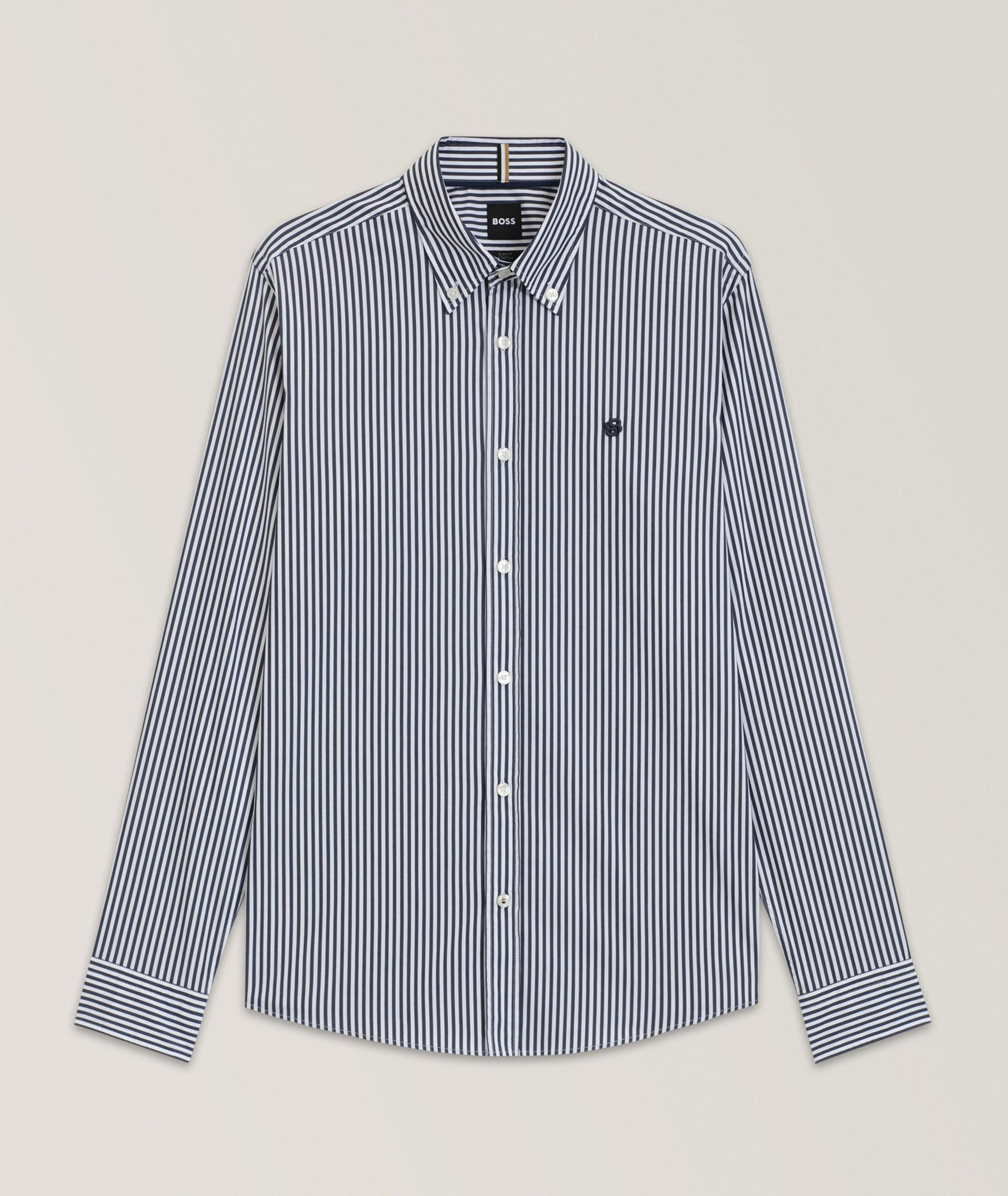 Striped Cotton-Blend Shirt image 0