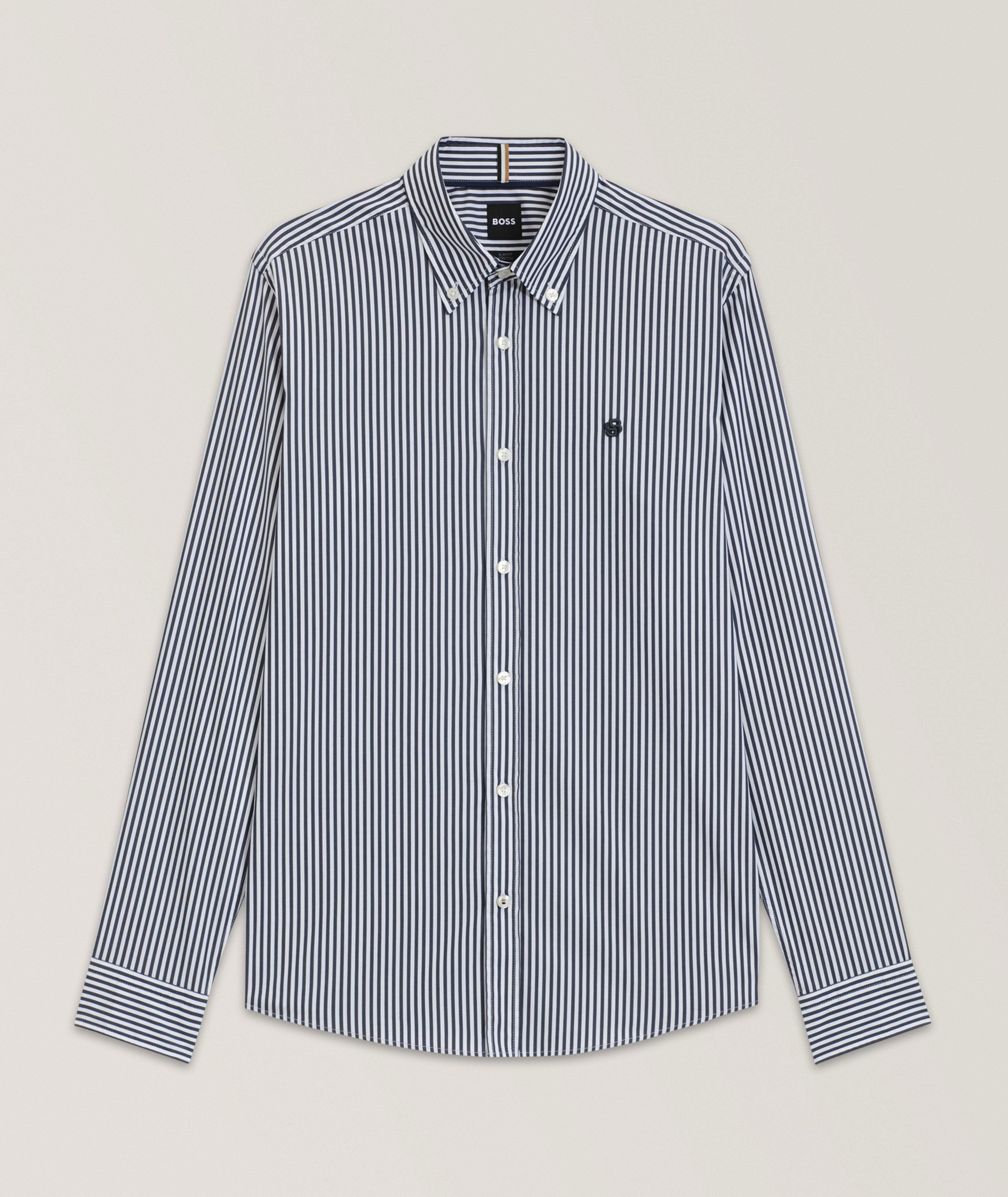Striped Cotton-Blend Shirt image 0