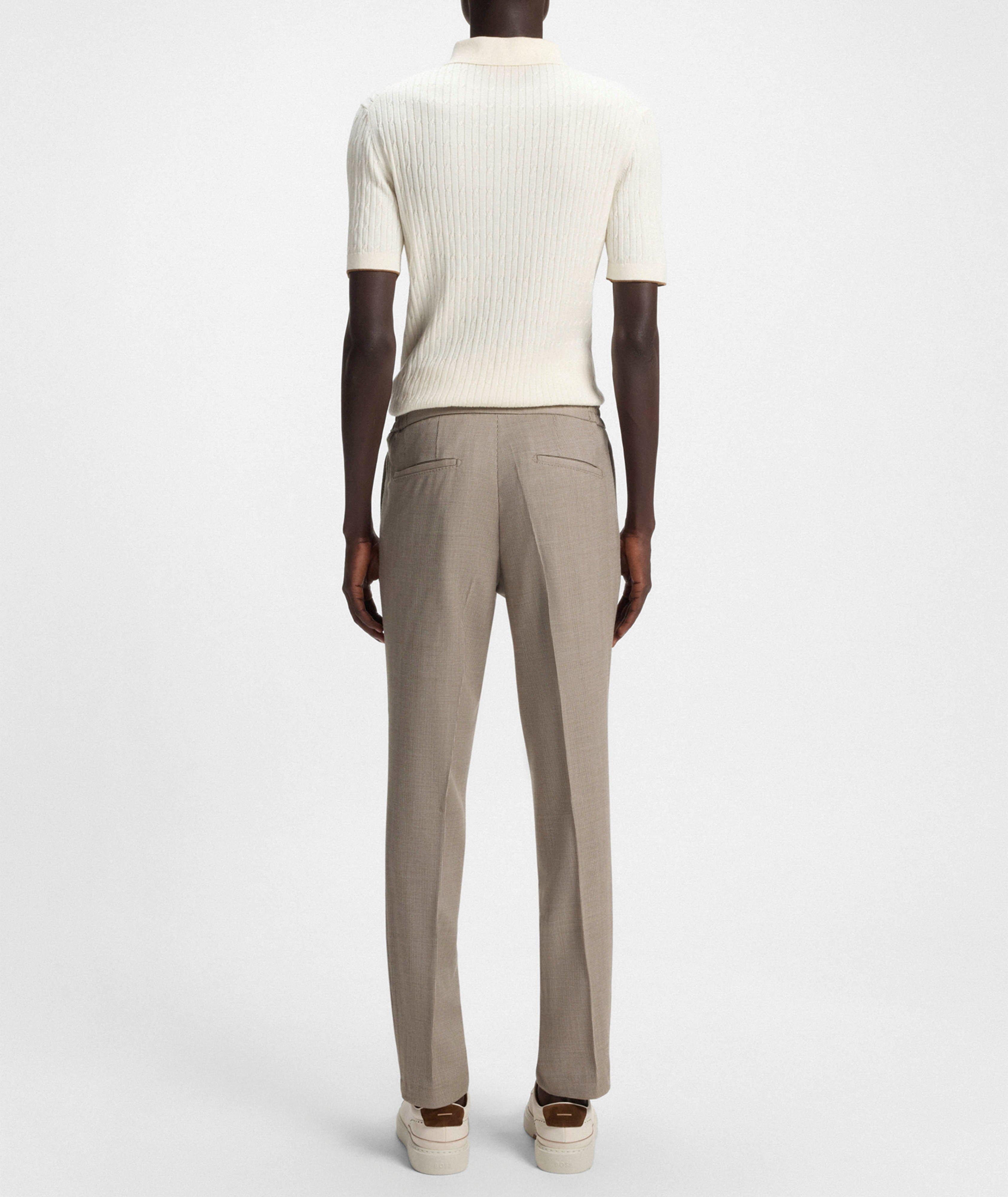 Slim-Fit Wool-Silk Tapered Pants image 3