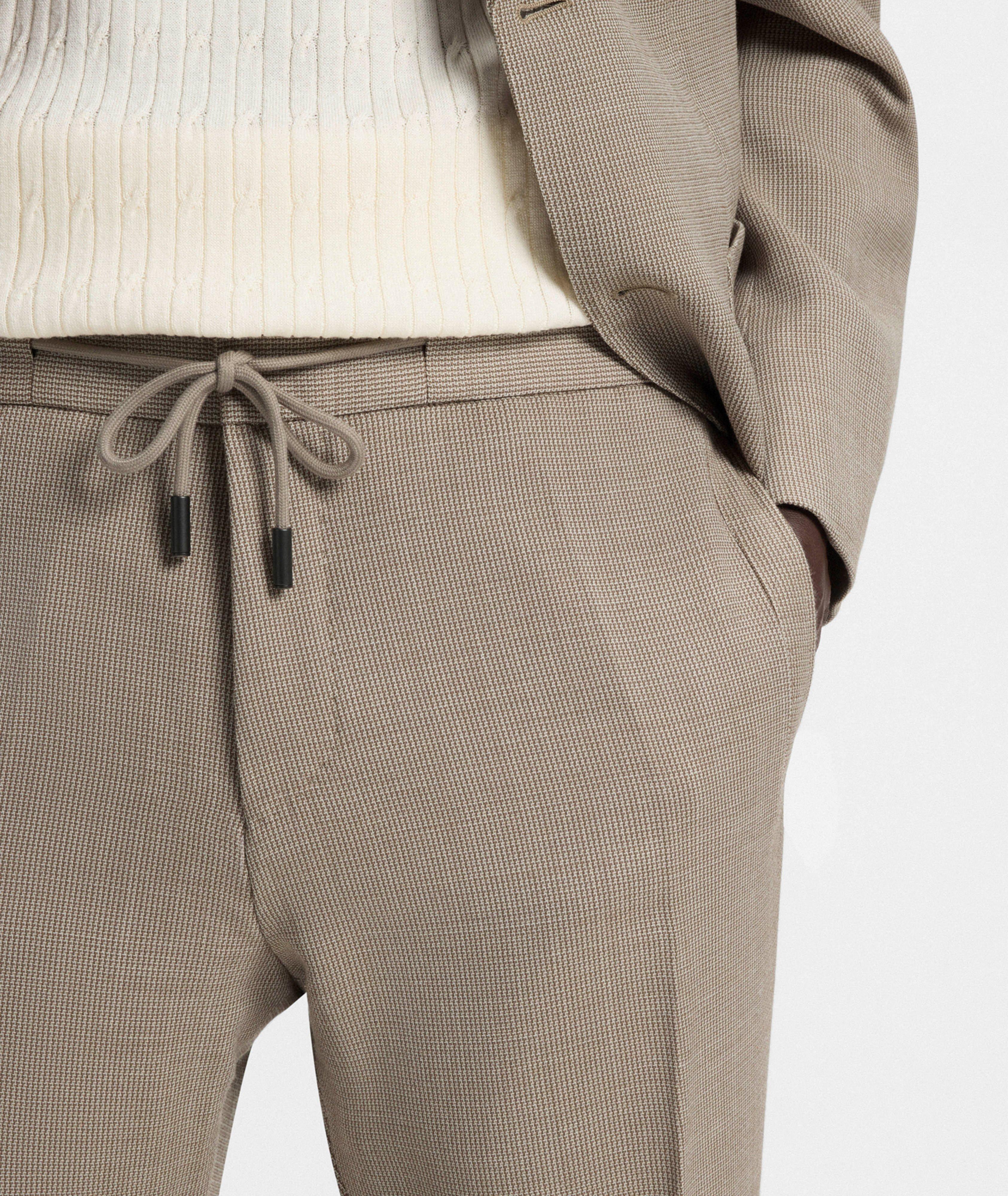 Slim-Fit Wool-Silk Tapered Pants image 4