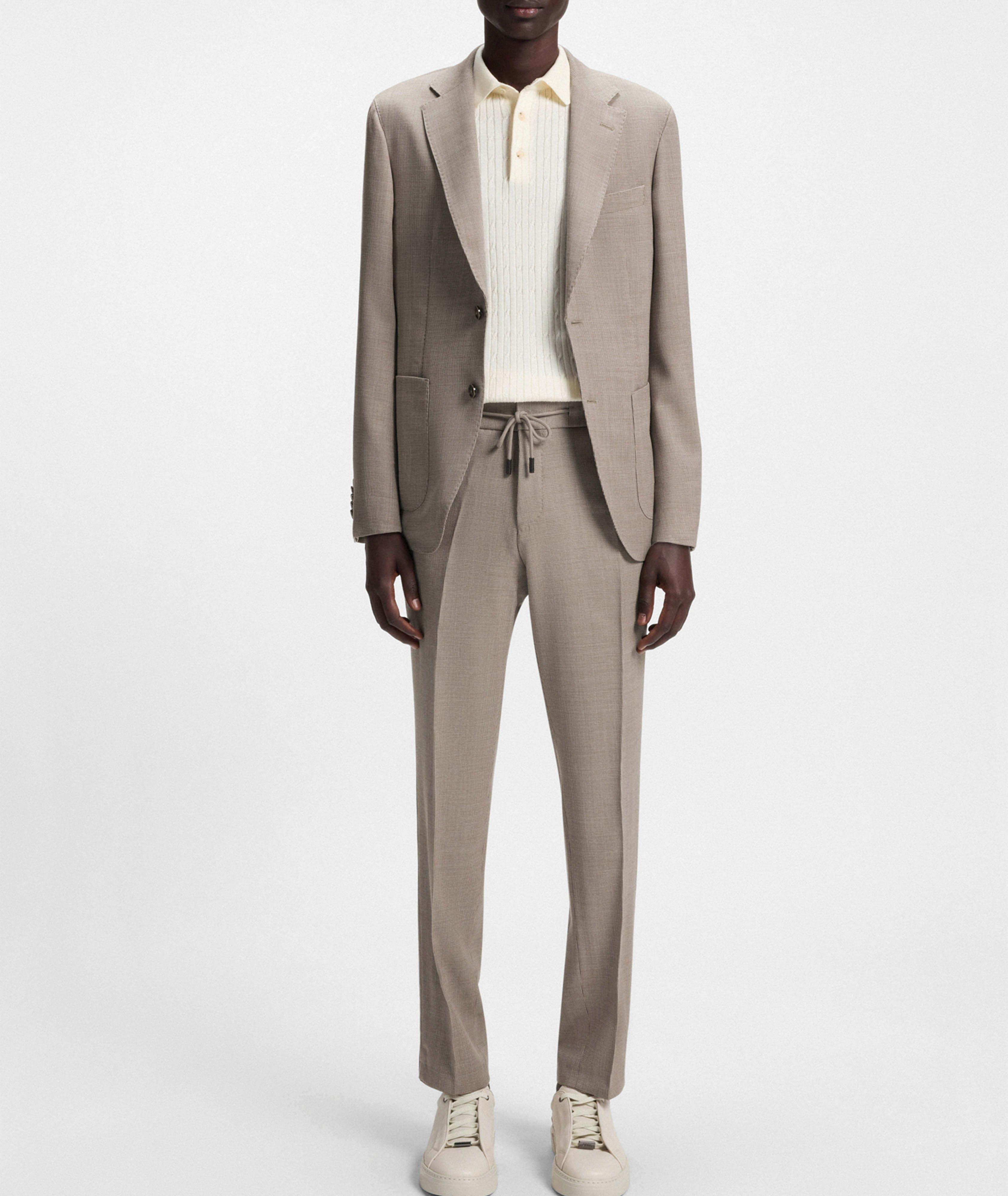 Slim-Fit Wool-Silk Tapered Pants image 5