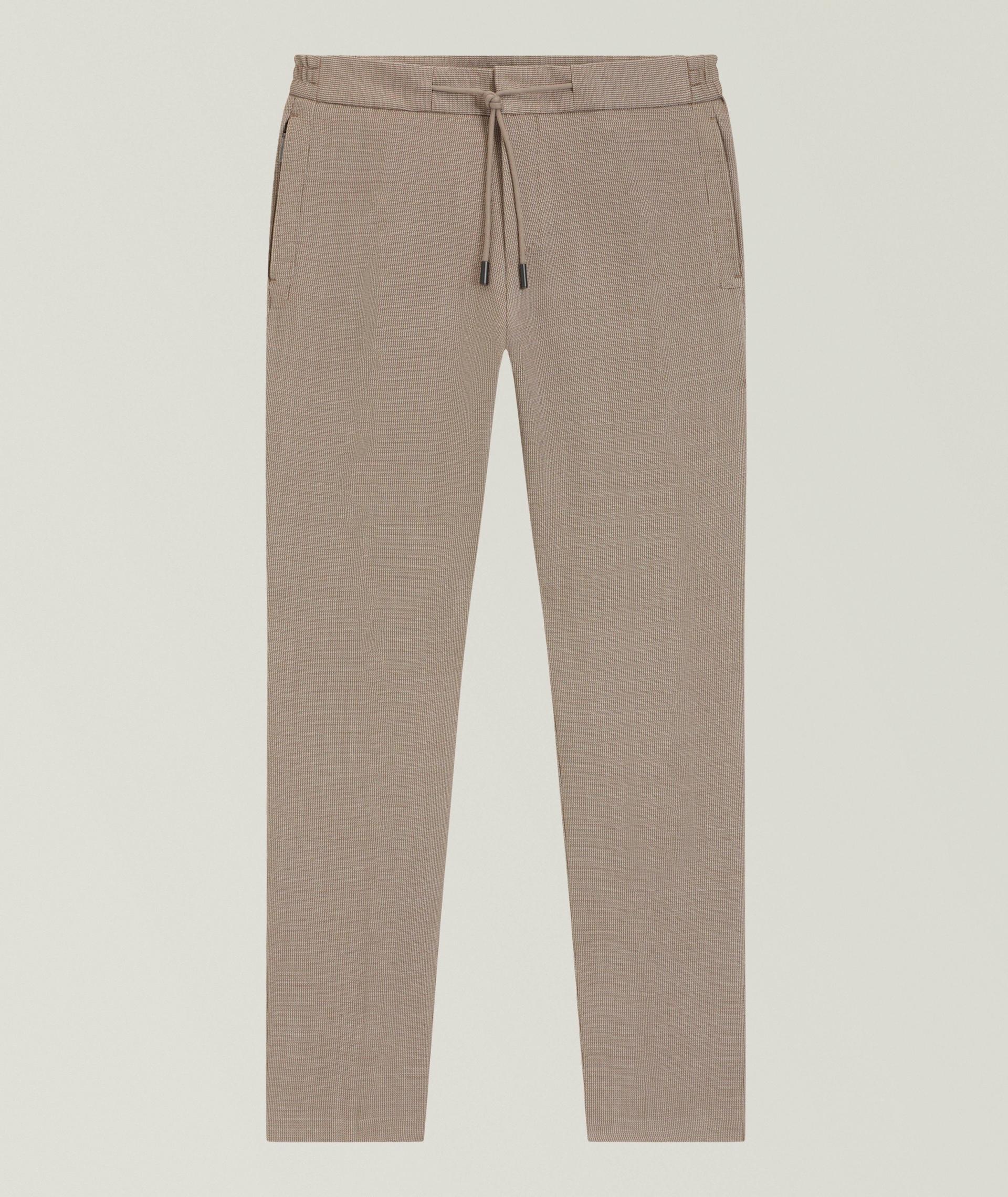 Slim-Fit Wool-Silk Tapered Pants image 0