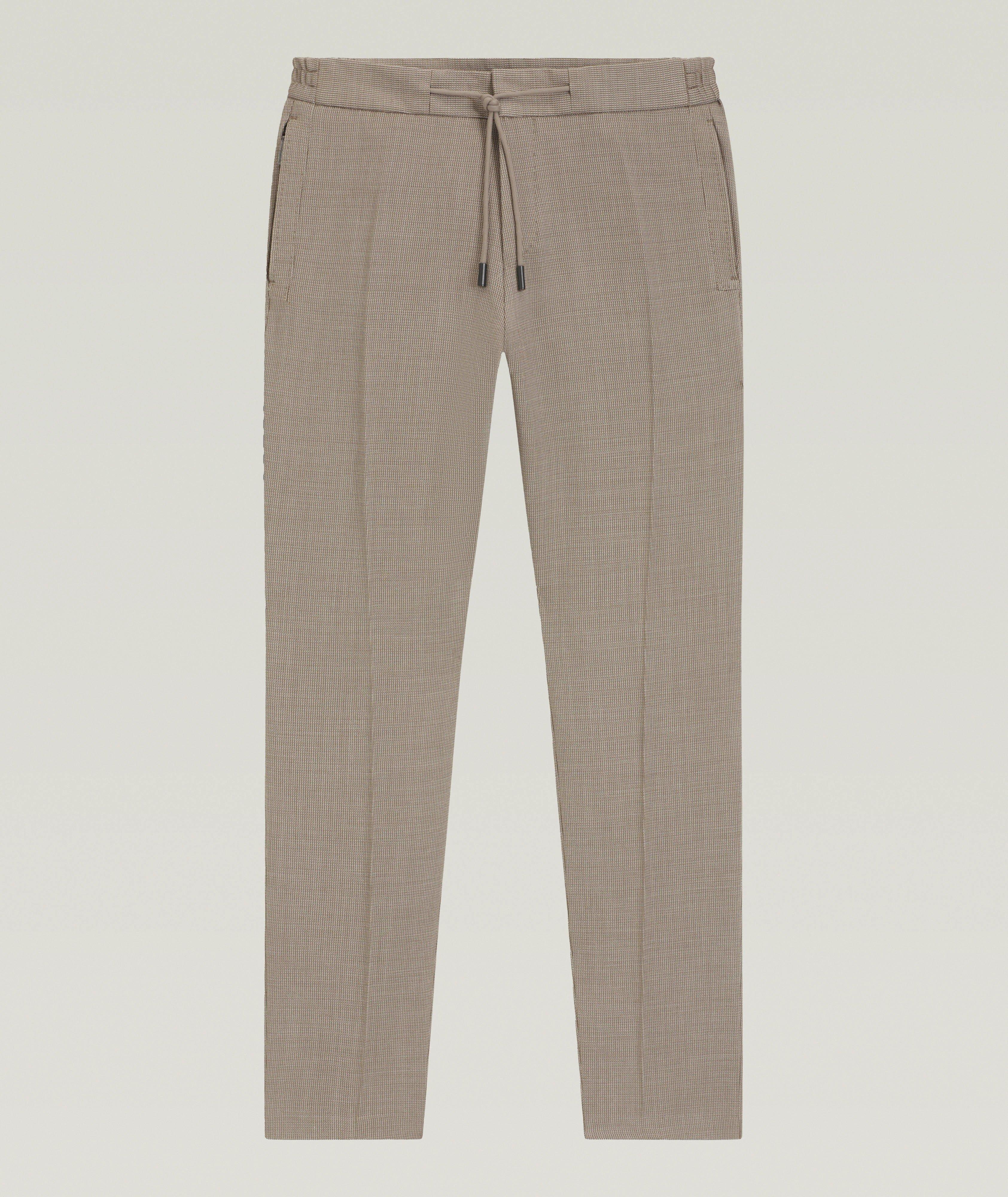 Slim-Fit Wool-Silk Tapered Pants image 0
