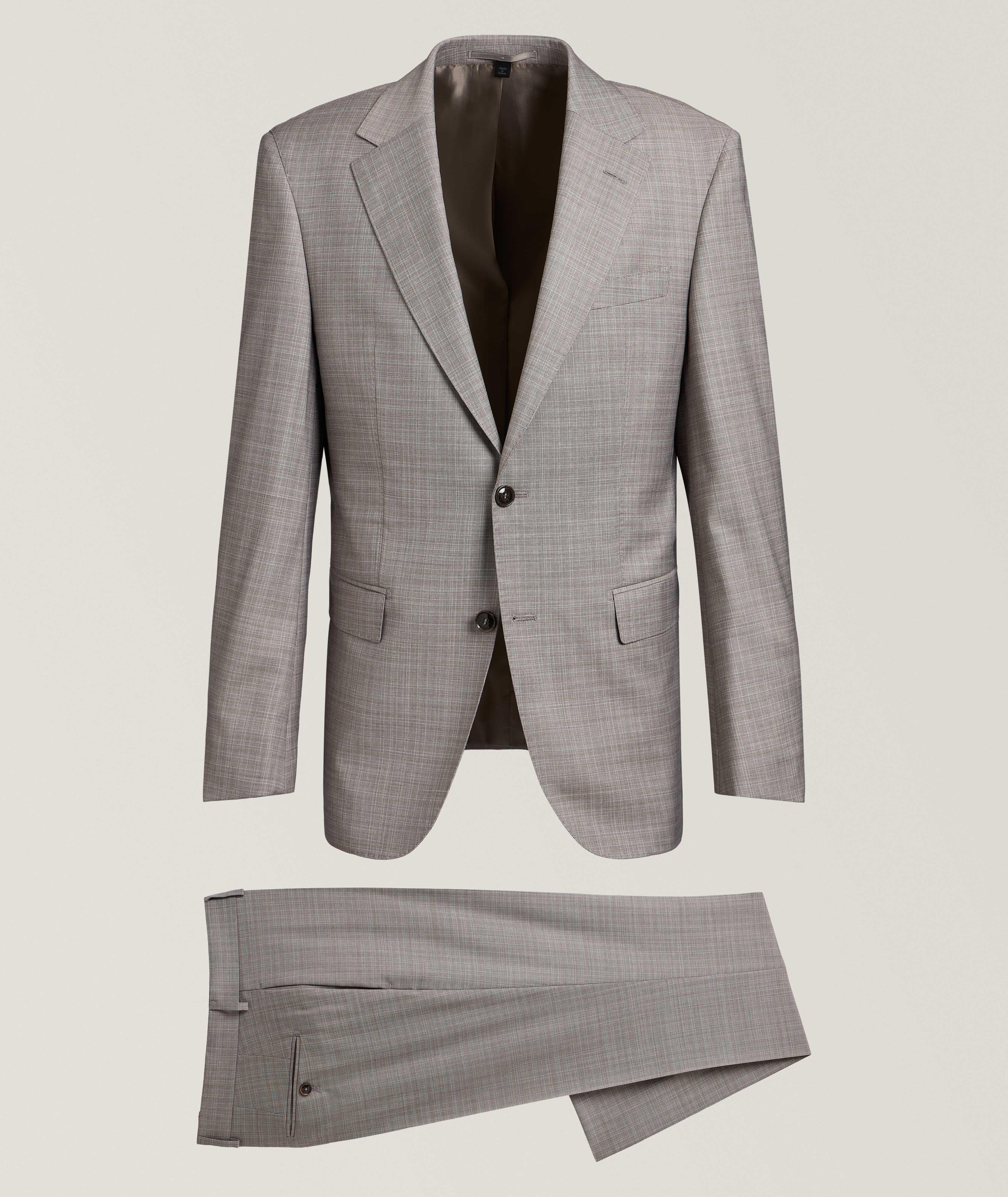 Jarrod Checked Virgin Wool Suit image 0