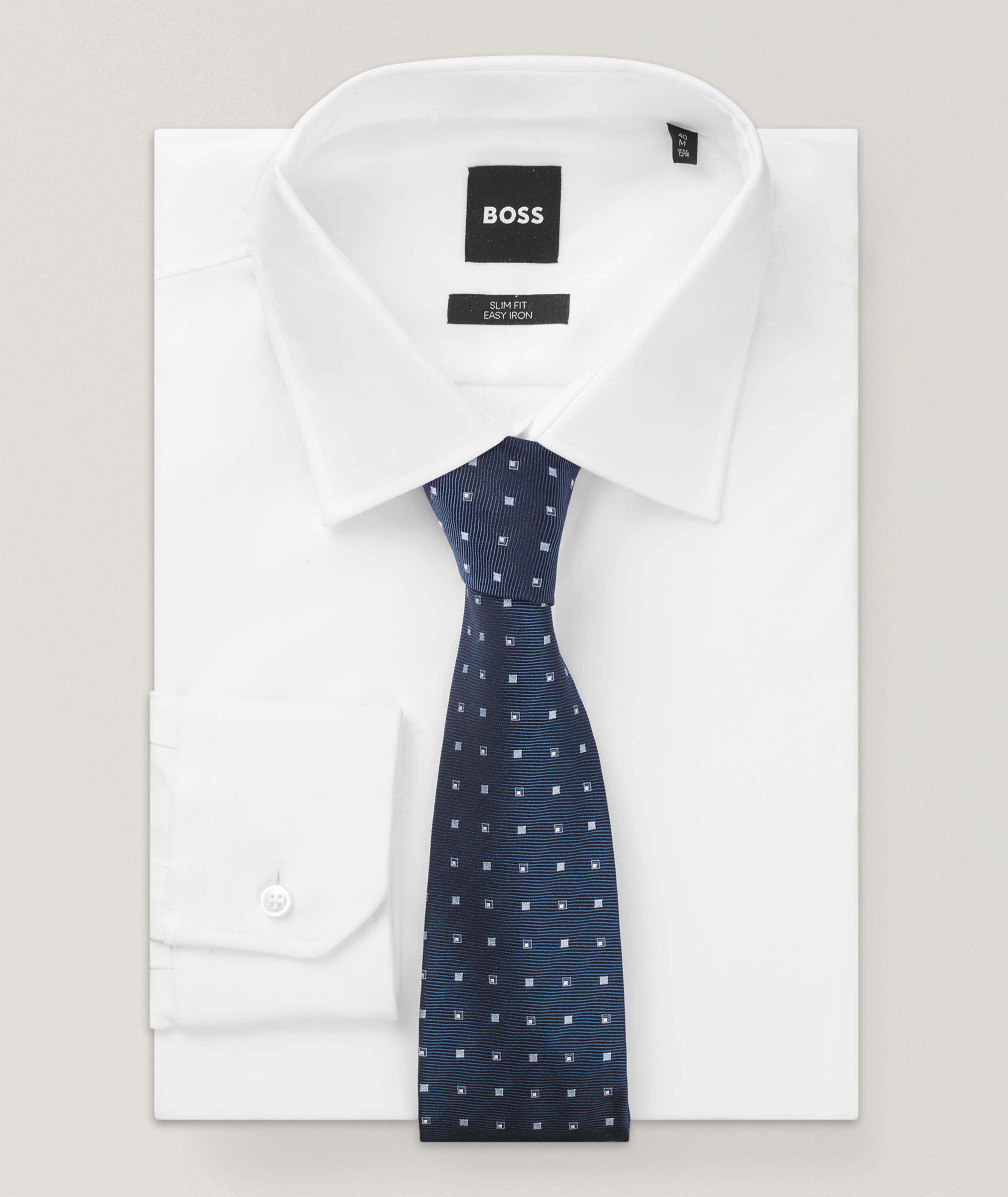Micro-Square Dot Silk-Blend Tie image 2