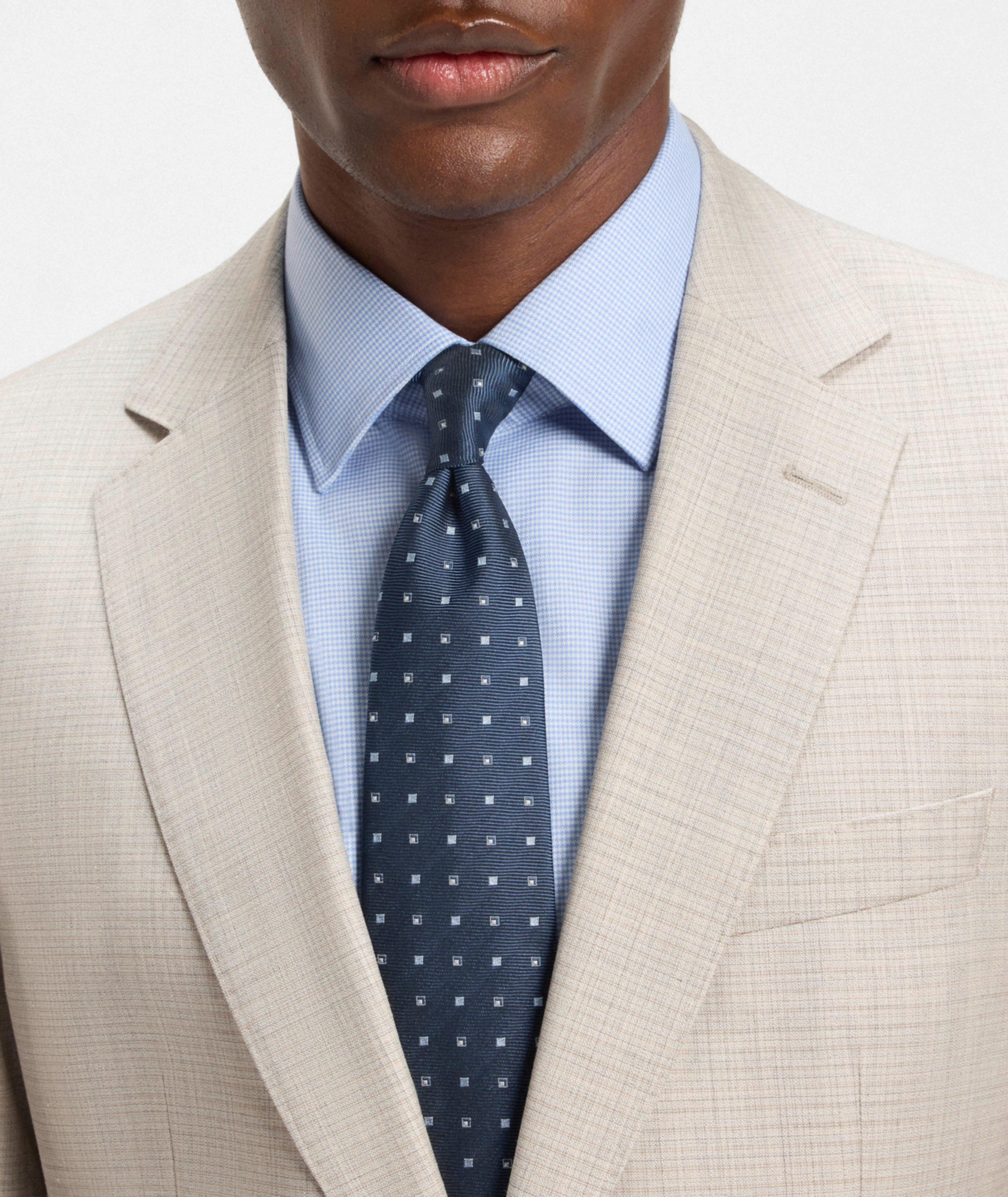 Micro-Square Dot Silk-Blend Tie image 3