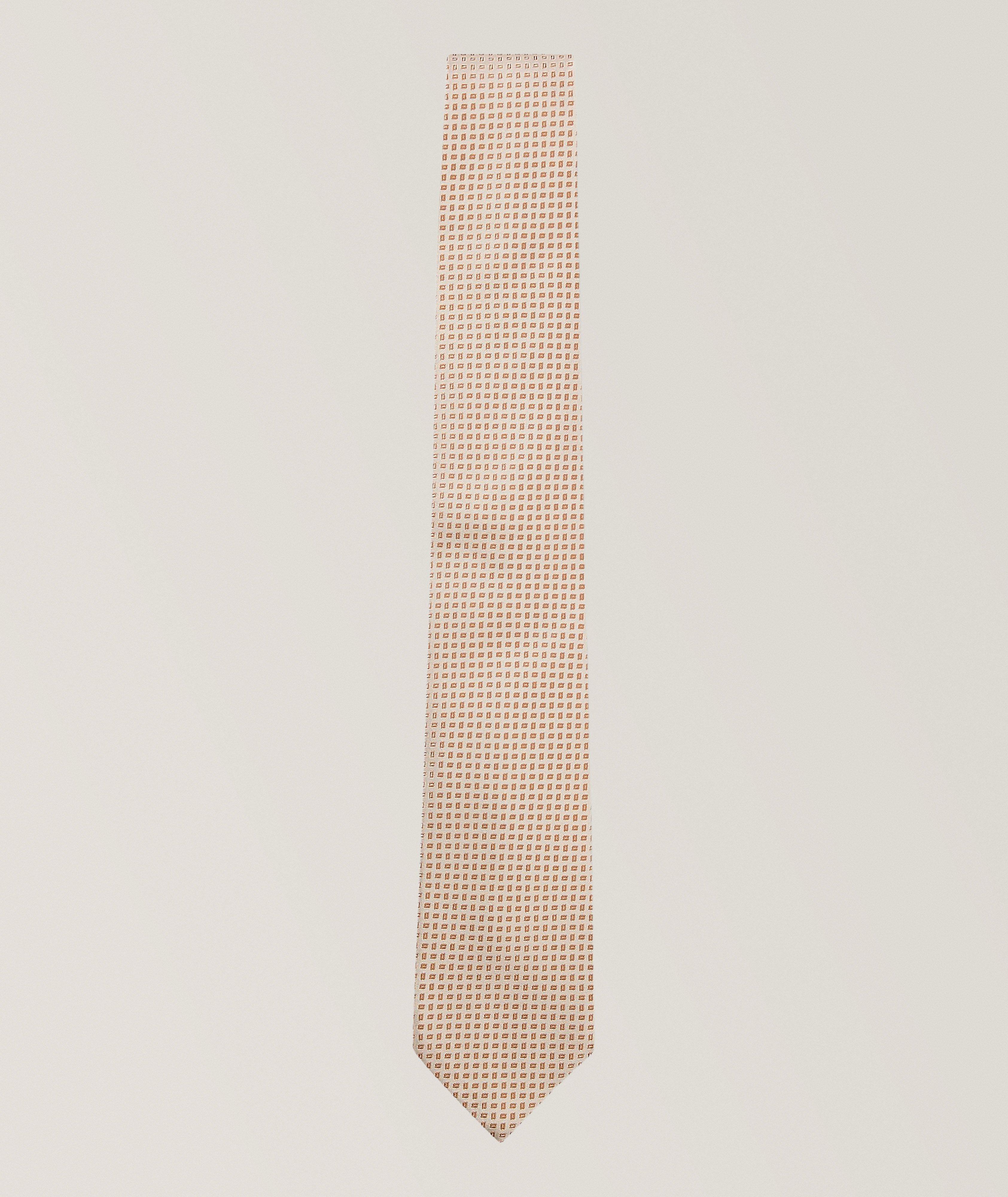 Neat Jacquard Silk Tie image 0
