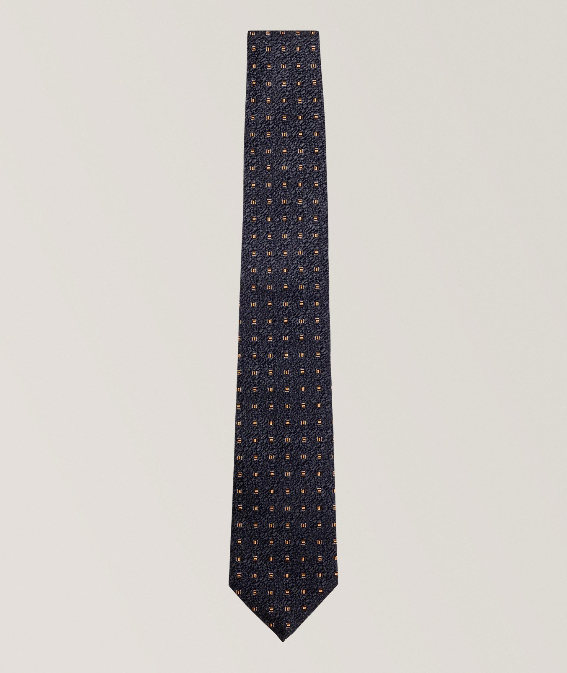 Neat Jacquard Silk Tie image 0