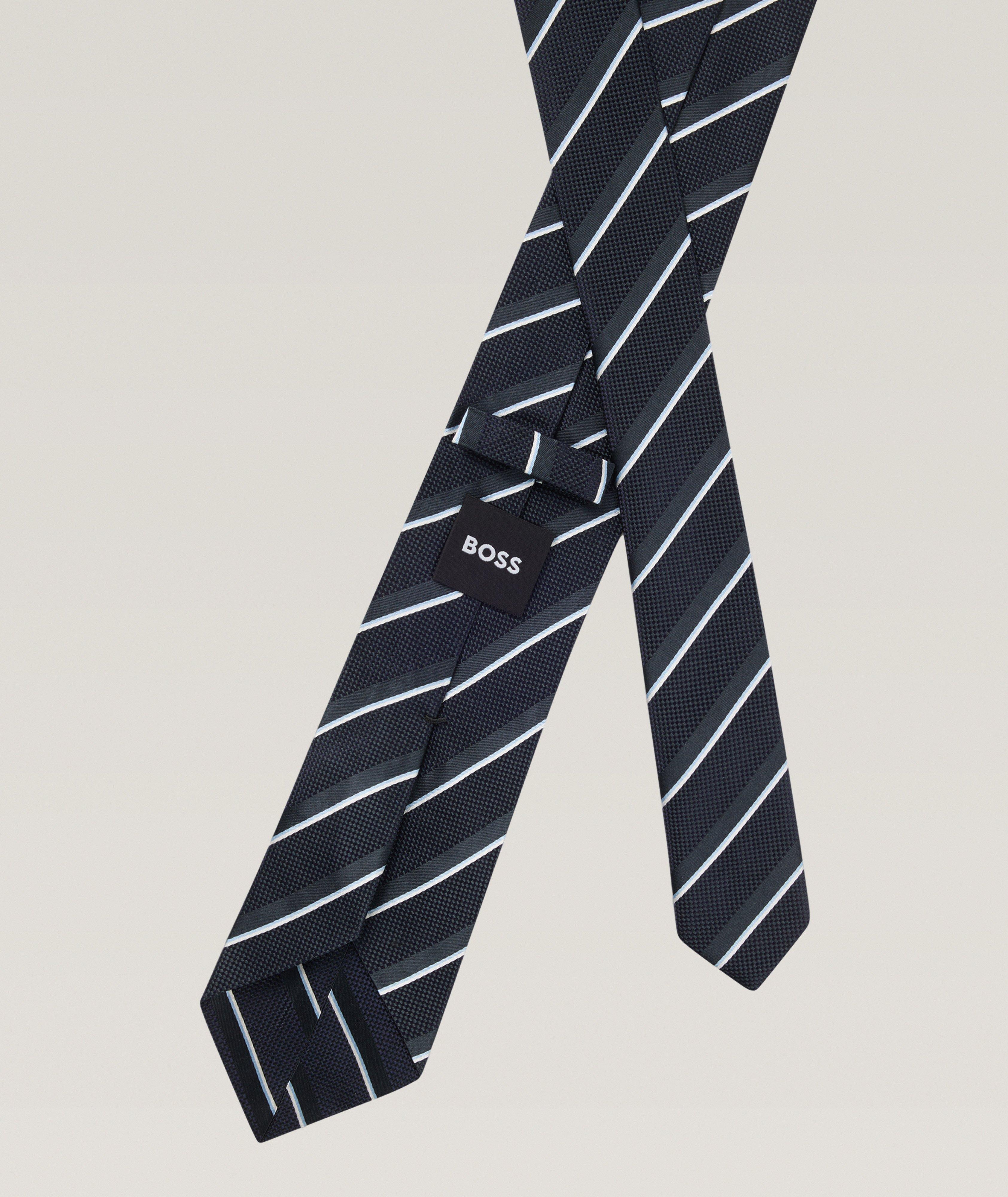 Striped Silk Tie  image 1