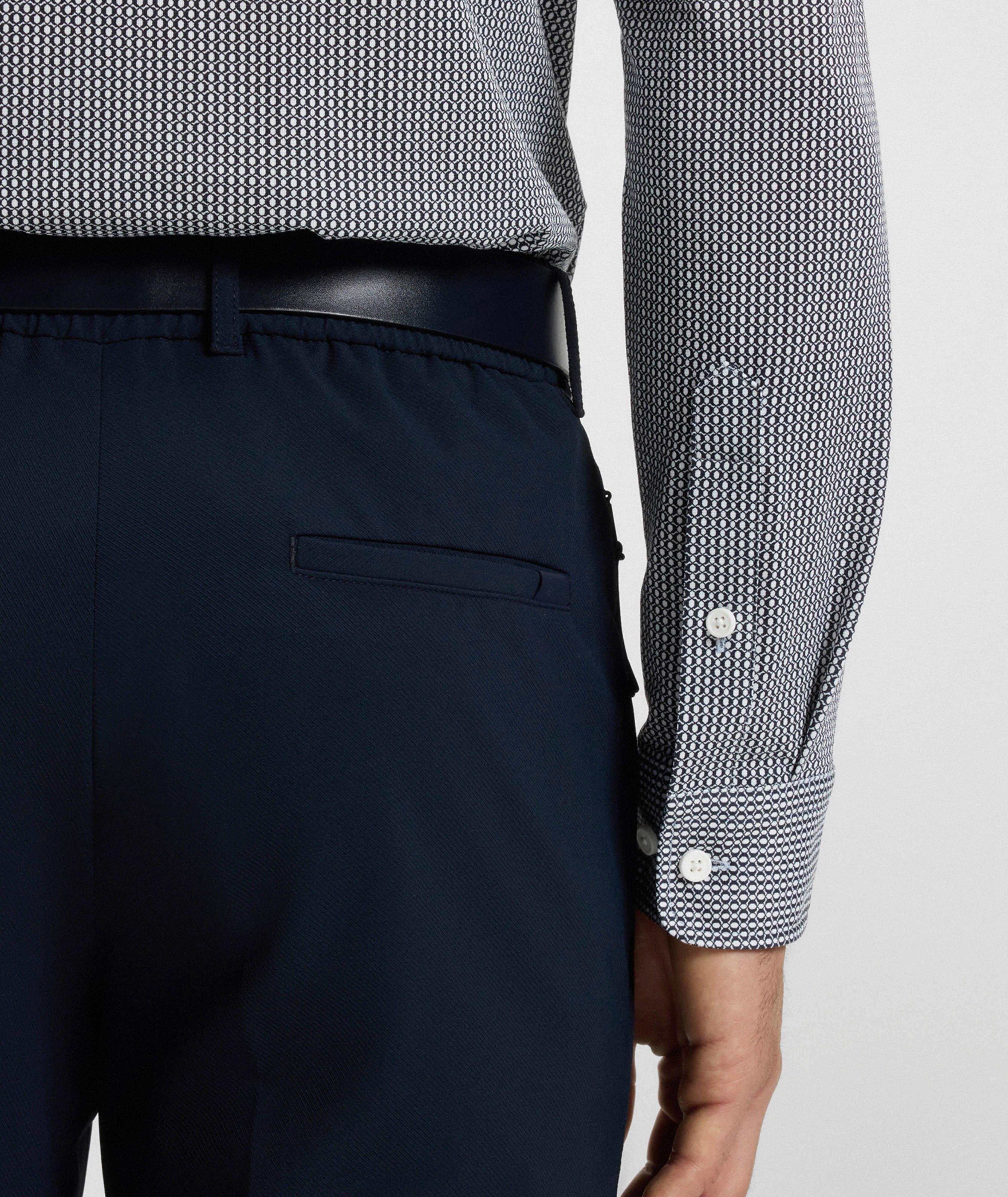 Roan Neat-Print Flex-Weave Shirt image 4