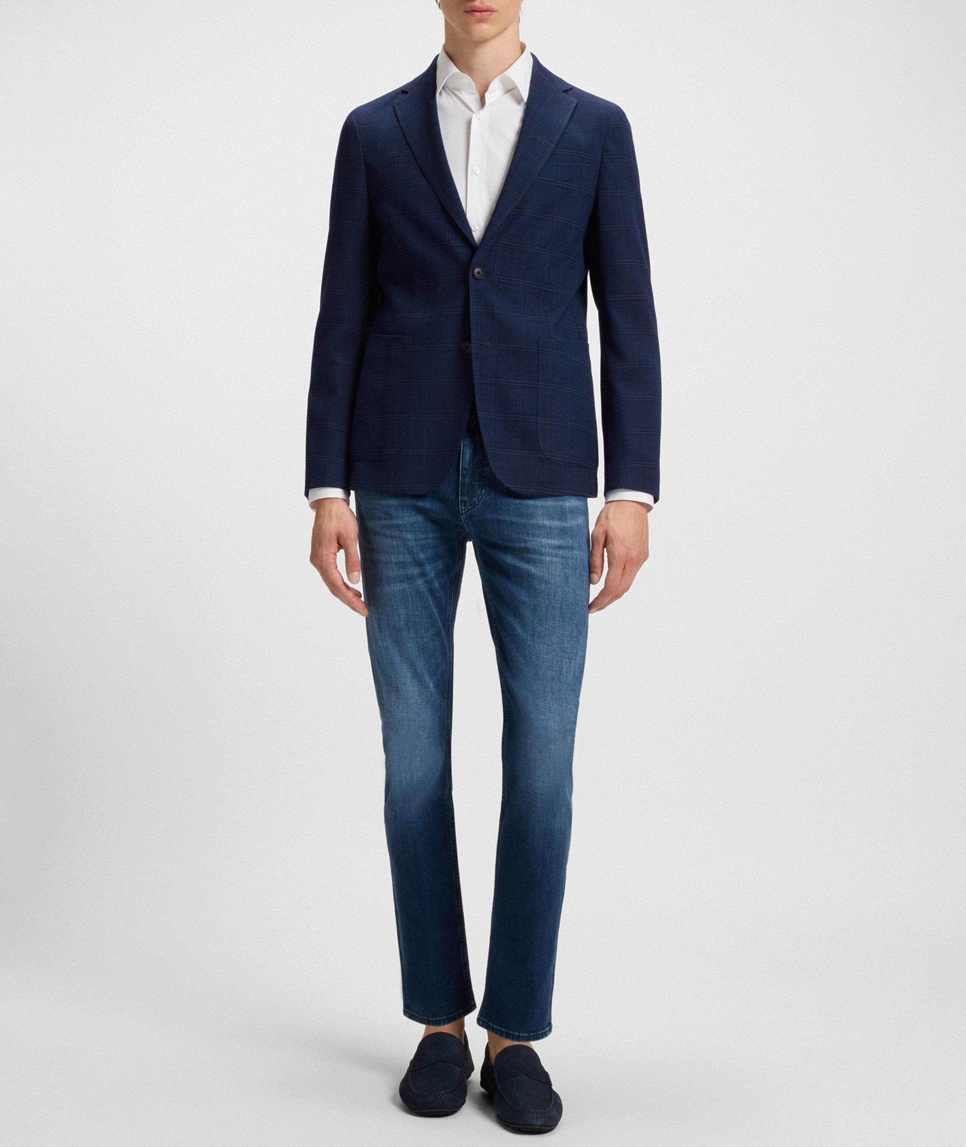 Checked Wool-Blend Sport Jacket image 5