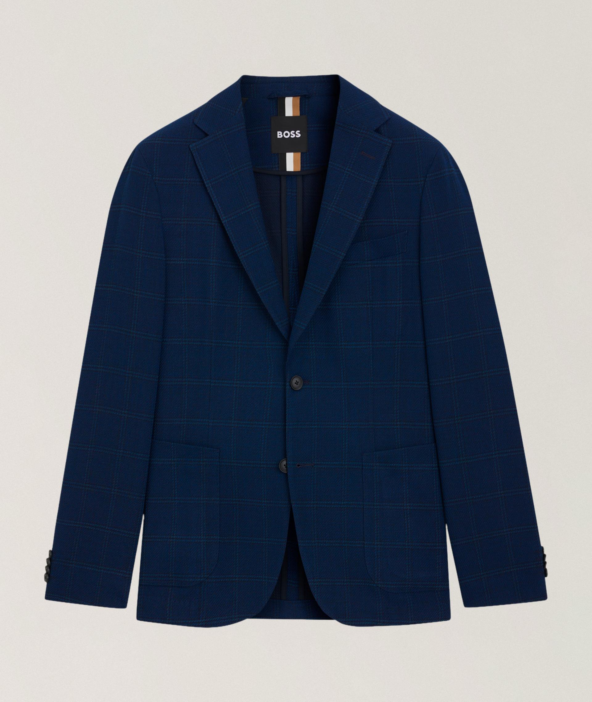 Checked Wool-Blend Sport Jacket image 0