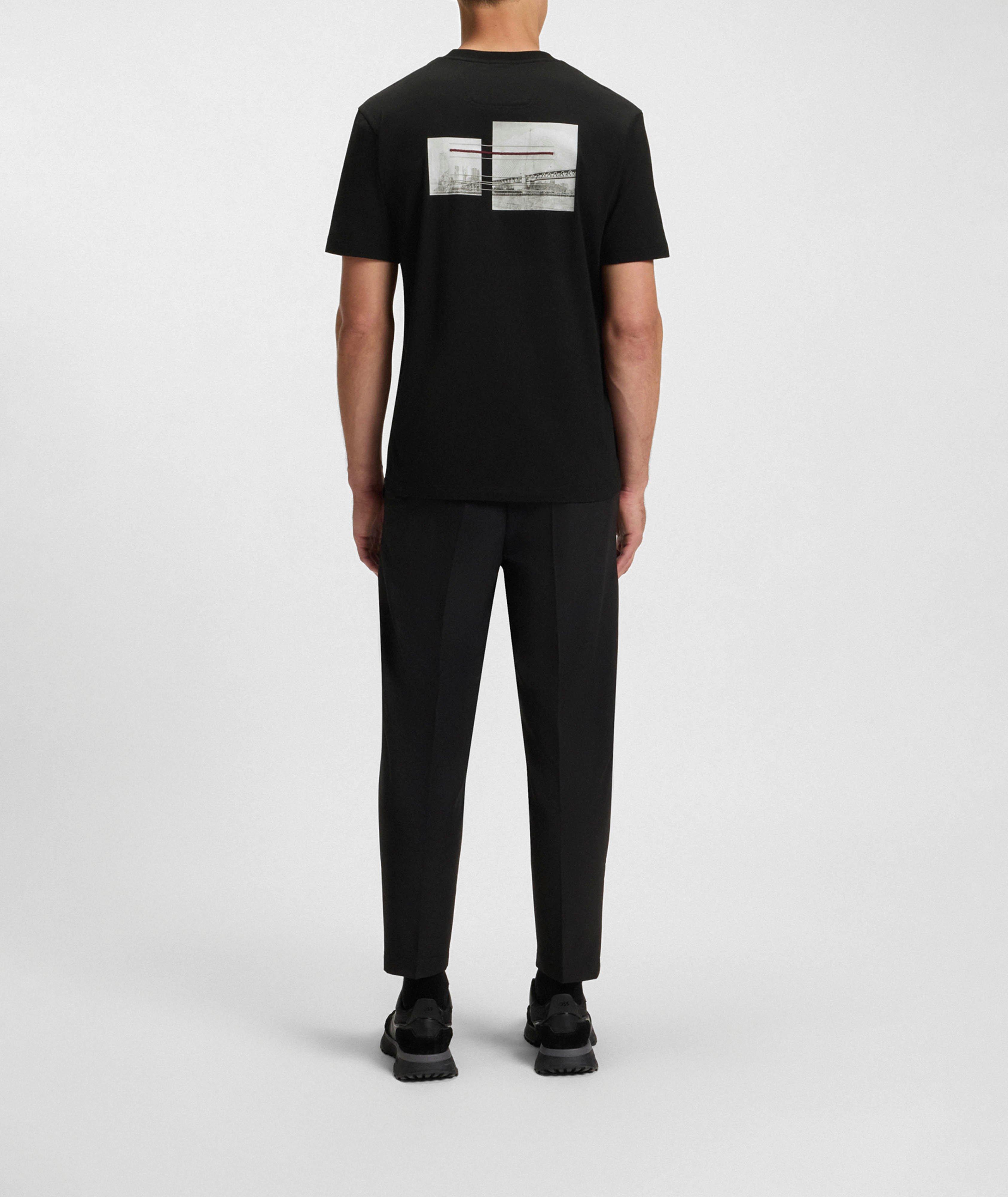 T-shirt en coton extensible avec photographie image 2