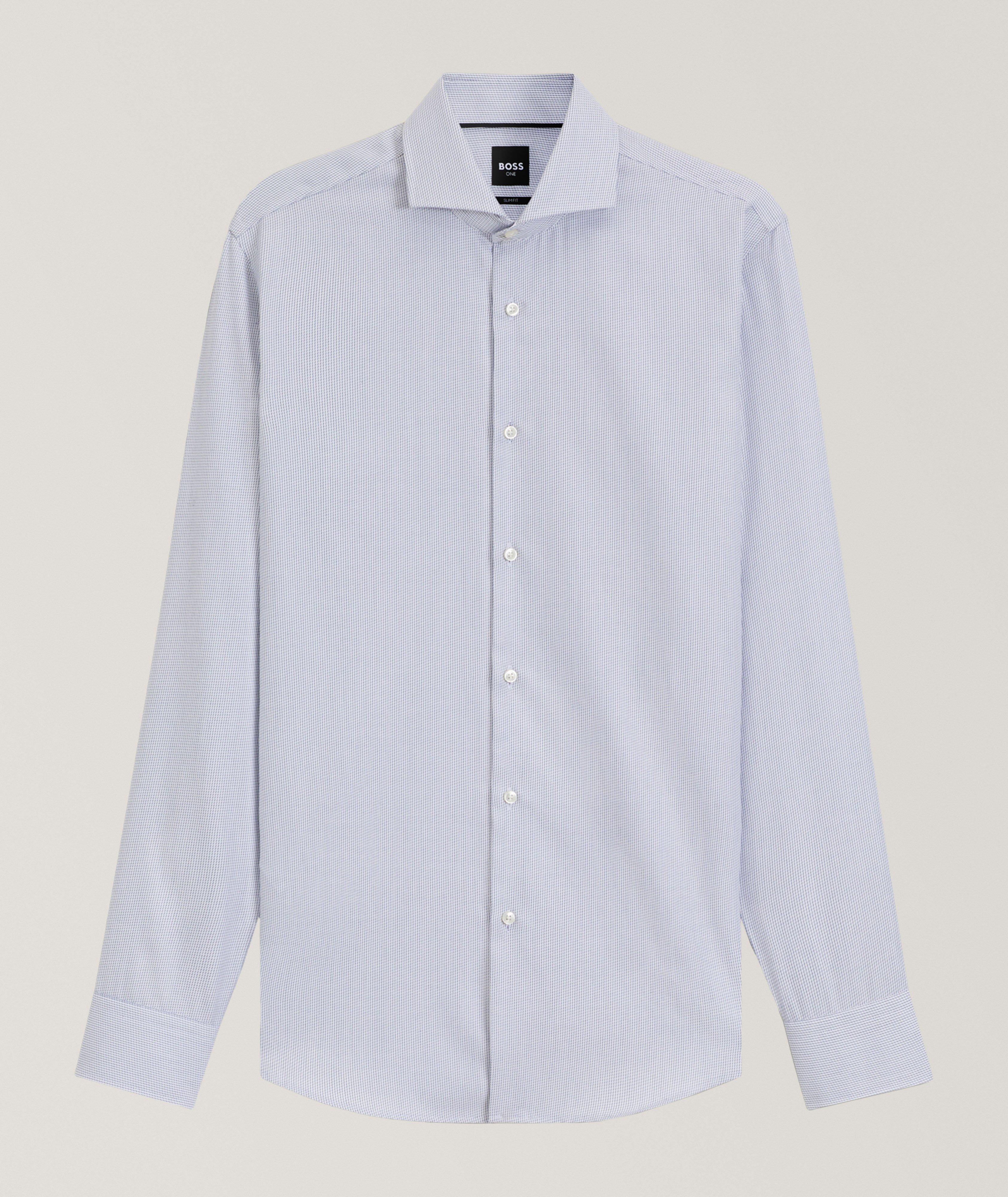 Wrinkle-Resistant Cotton Dobby Dress Shirt image 0