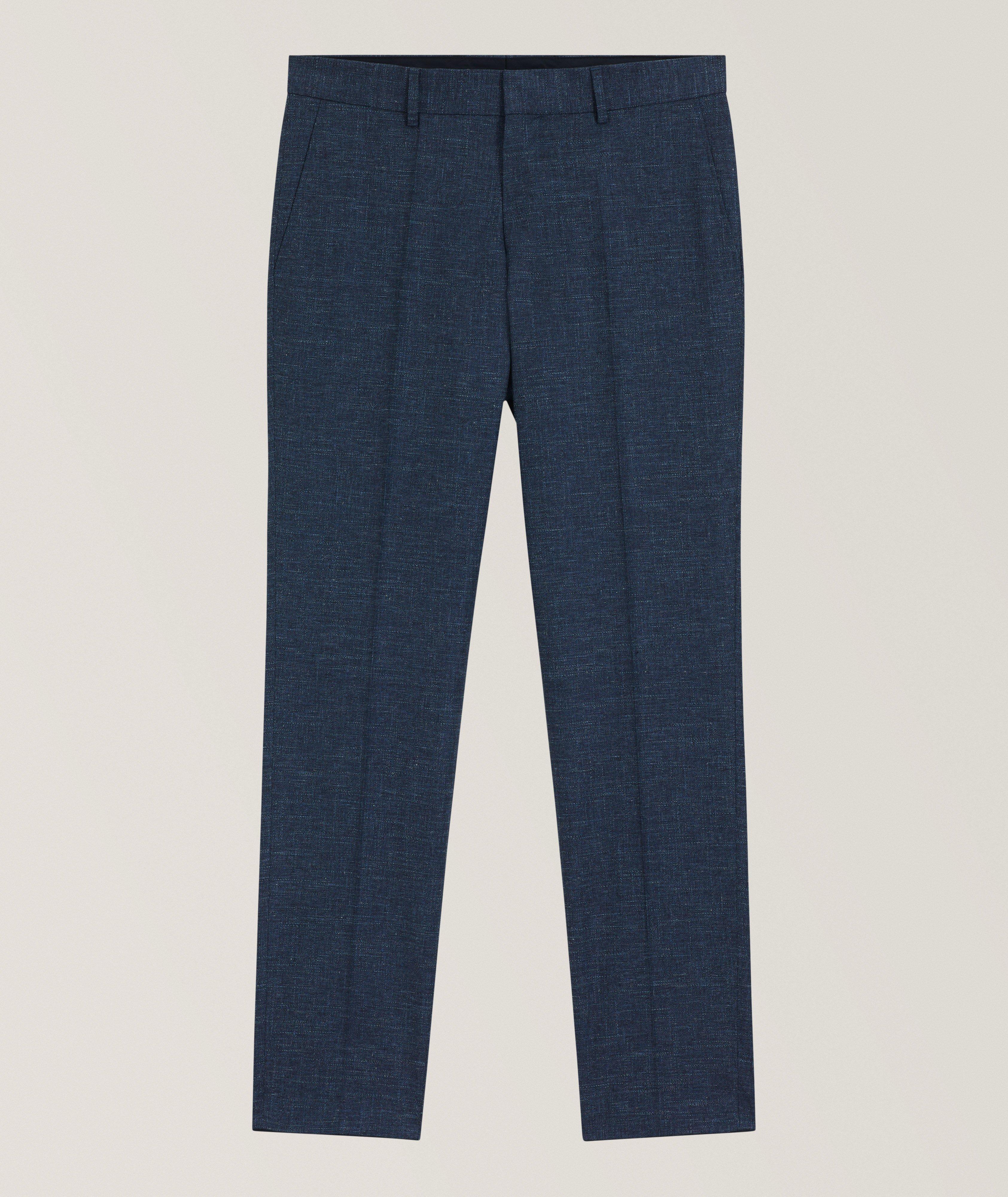 Slim-Fit Stretch-Wool Pants image 0
