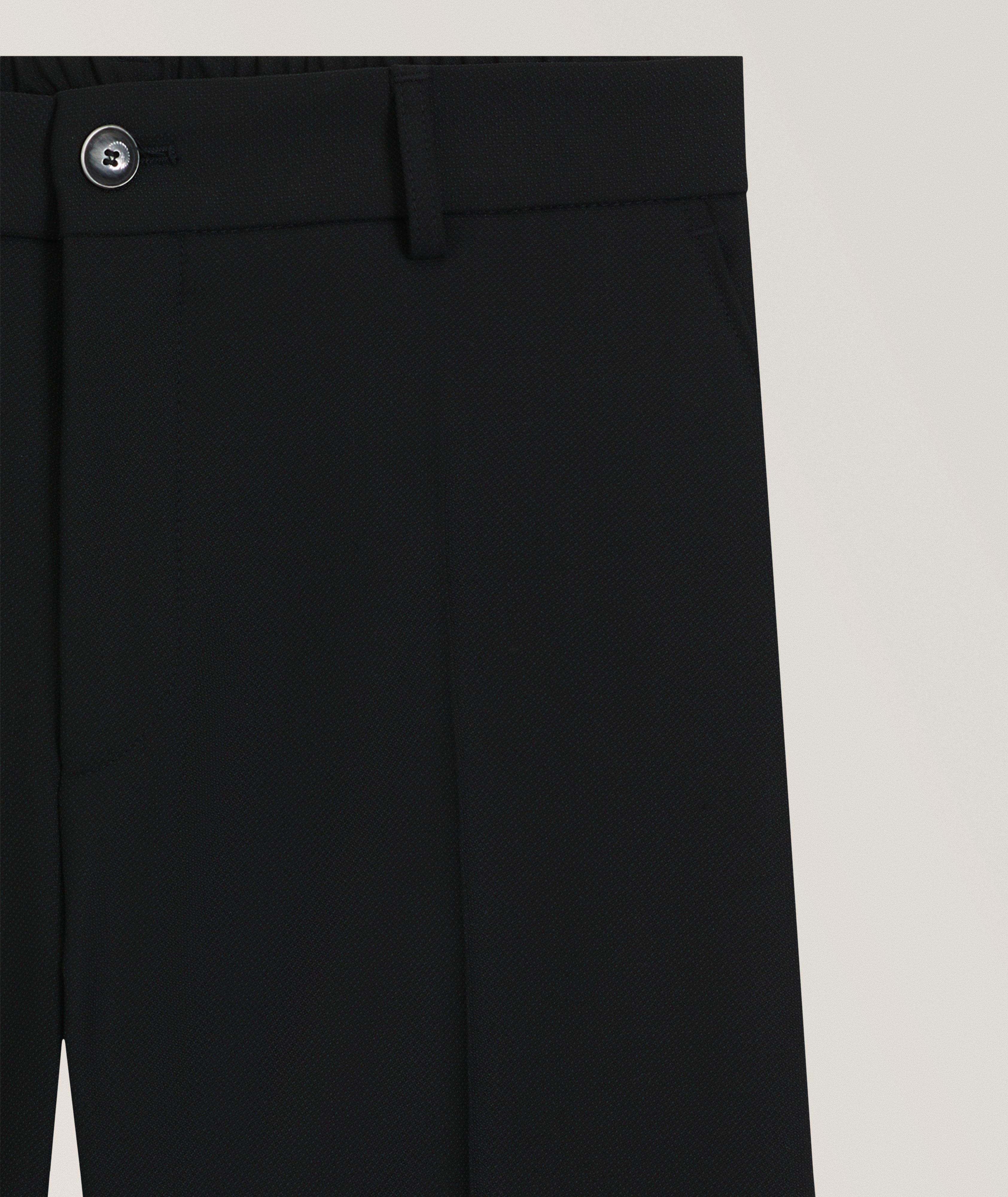 Tapered Stretch-Wool Dress Pants image 1