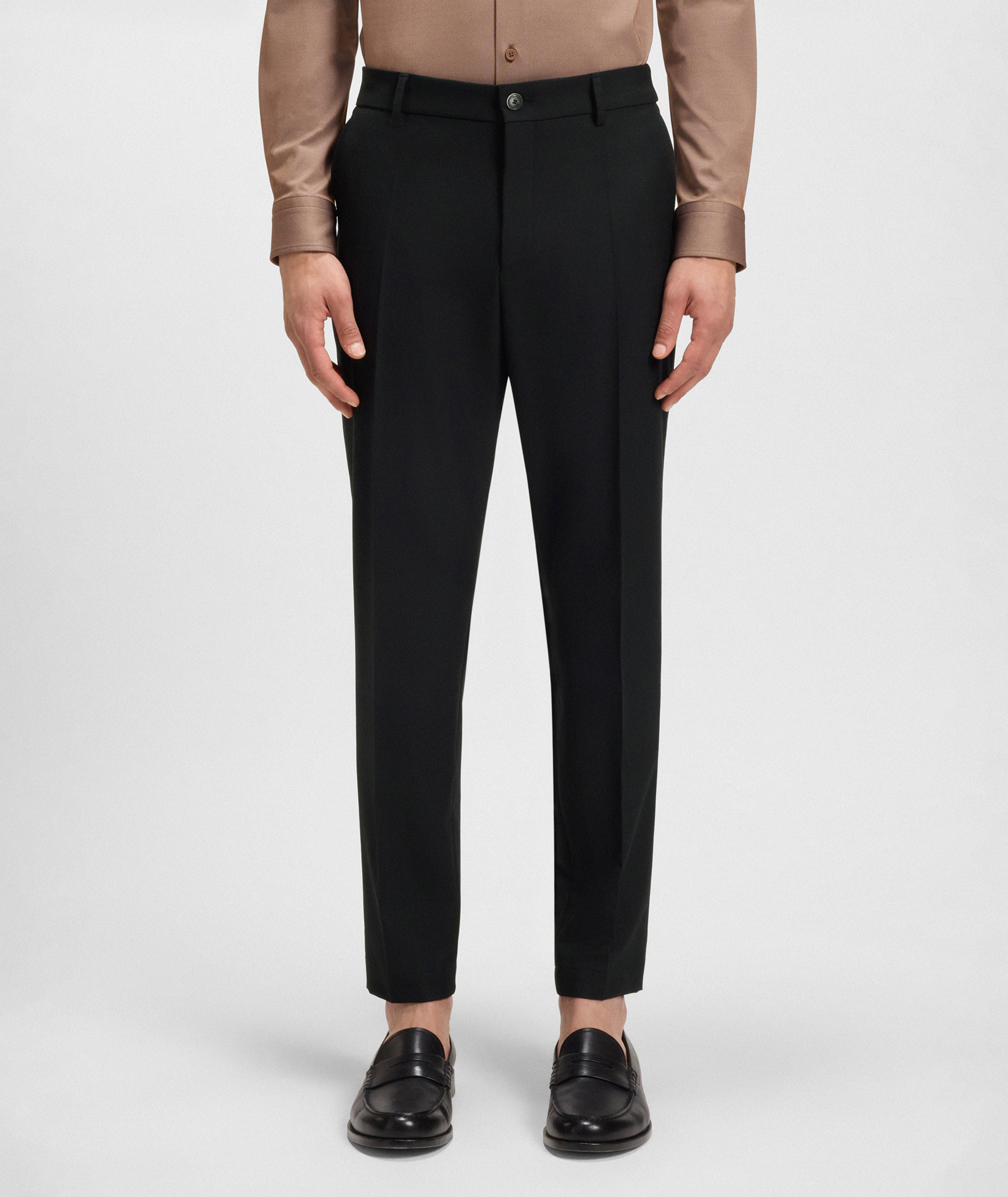 Tapered Stretch-Wool Dress Pants image 2