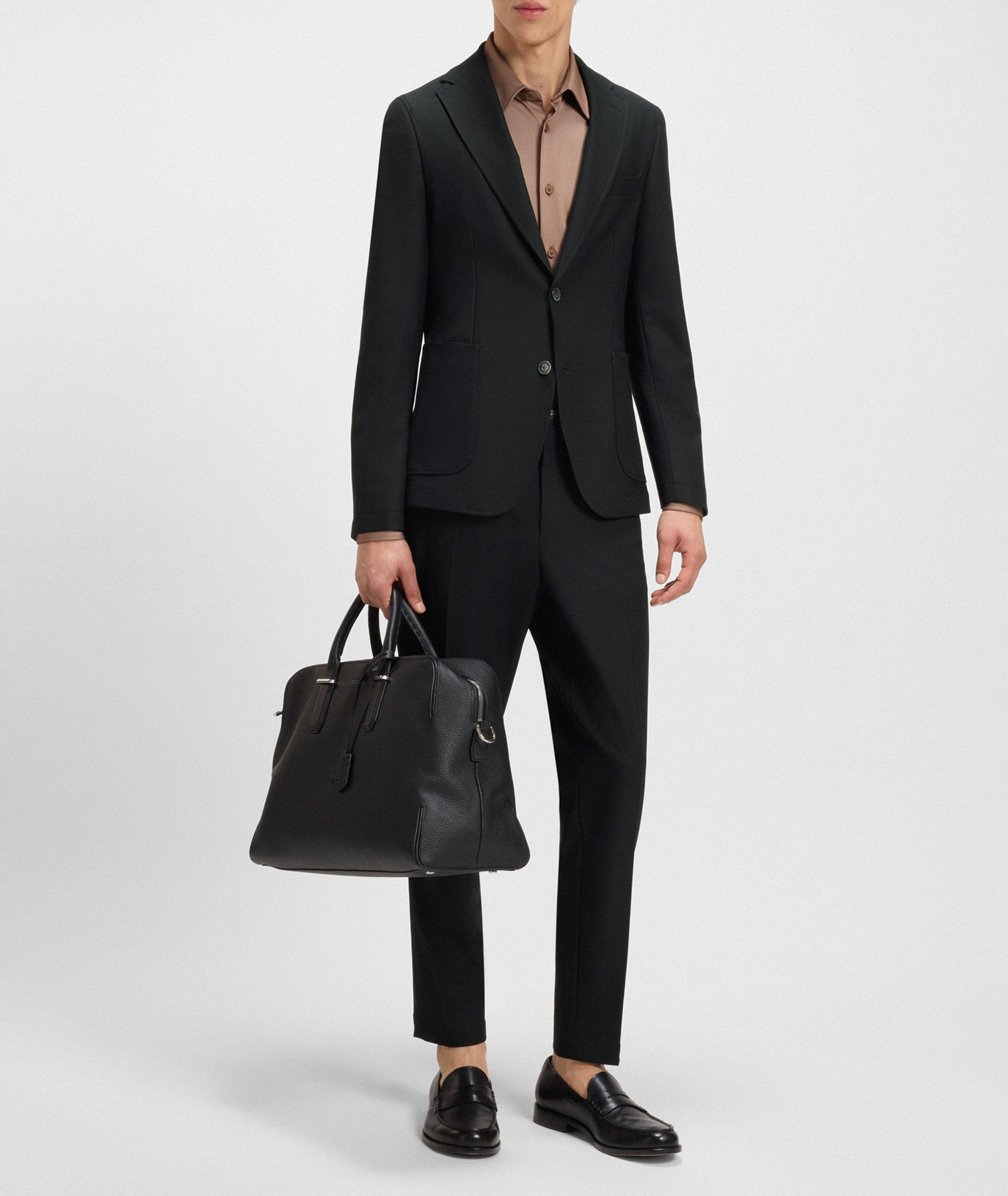 Tapered Stretch-Wool Dress Pants image 5