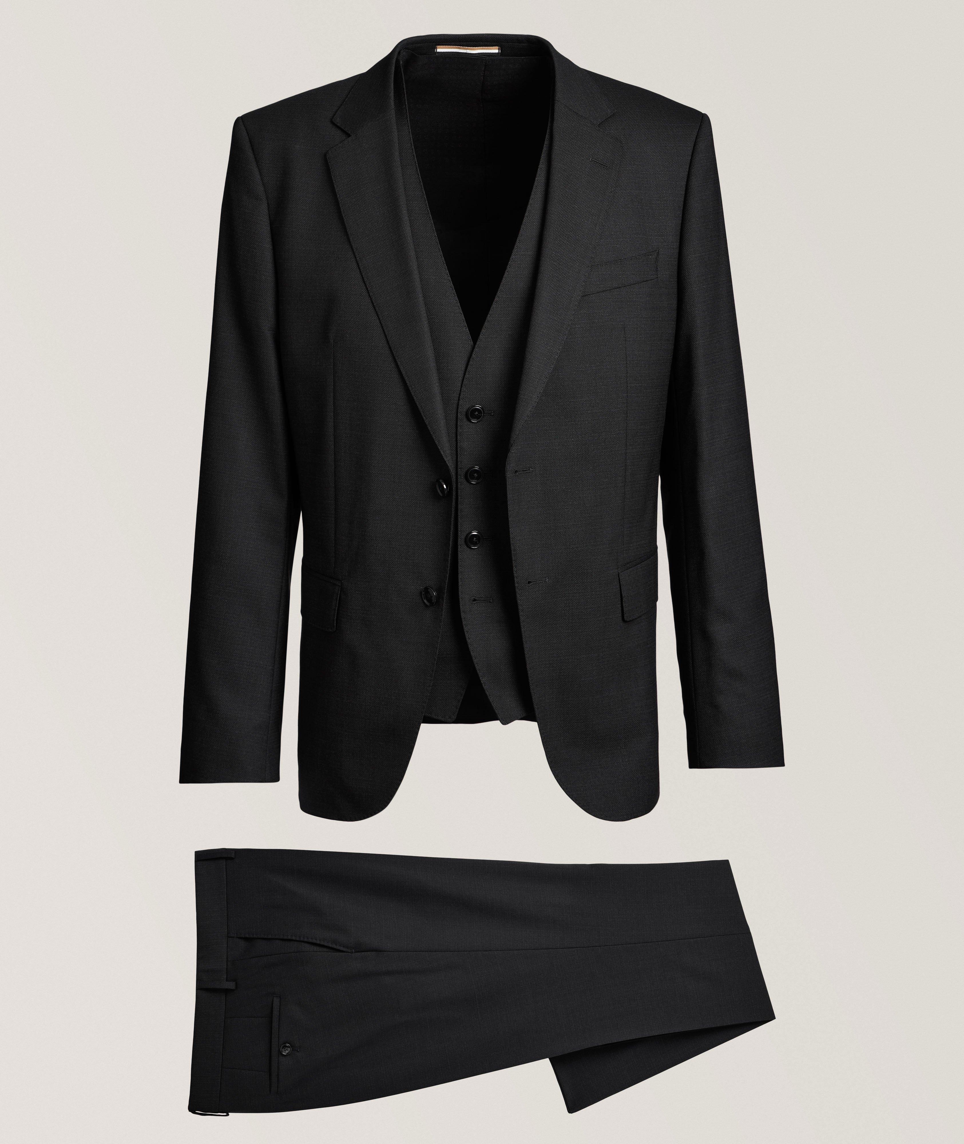 Three-Piece Stretch-Wool Suit  image 0
