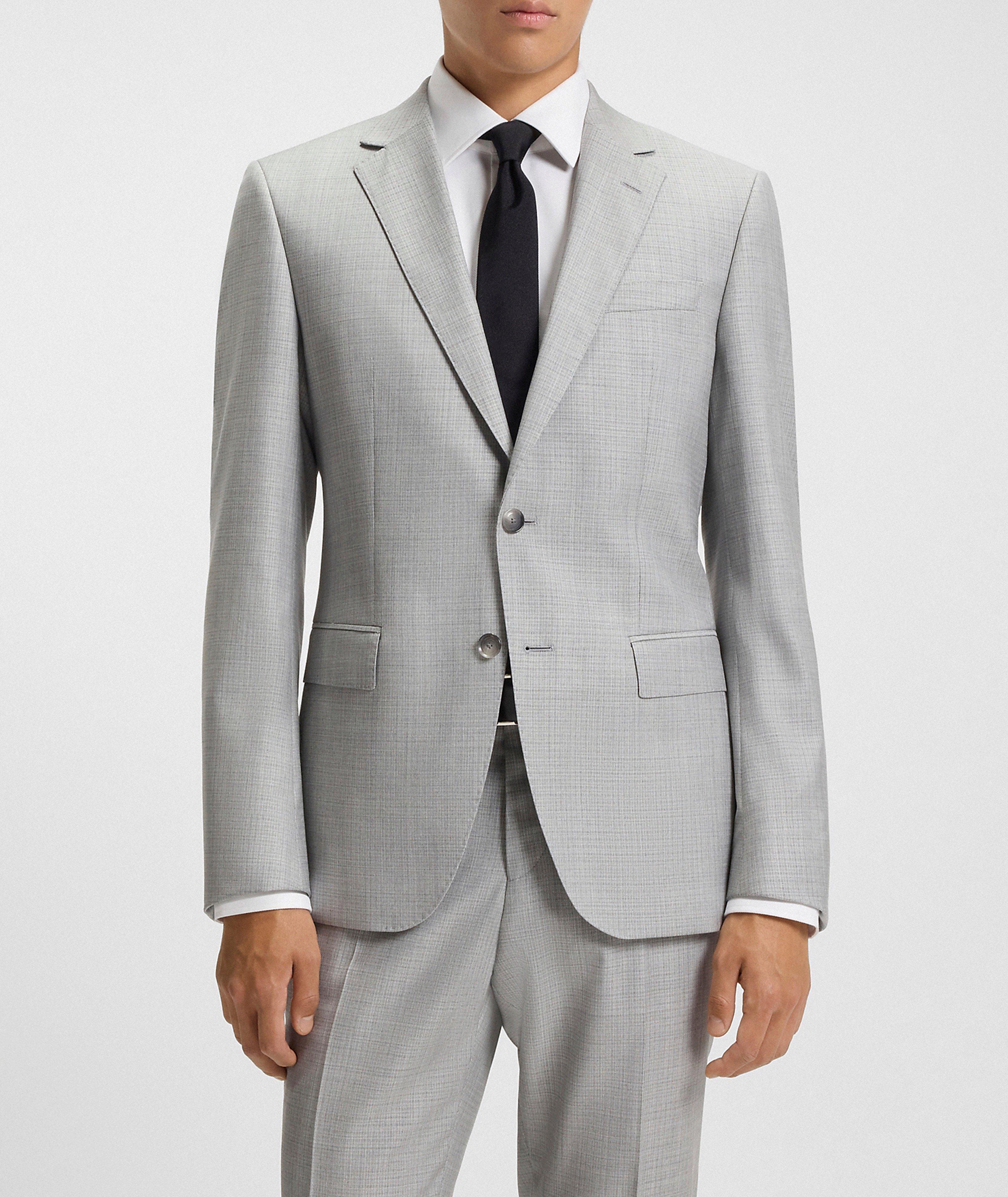 Micro-Check Wool-Silk Suit image 1