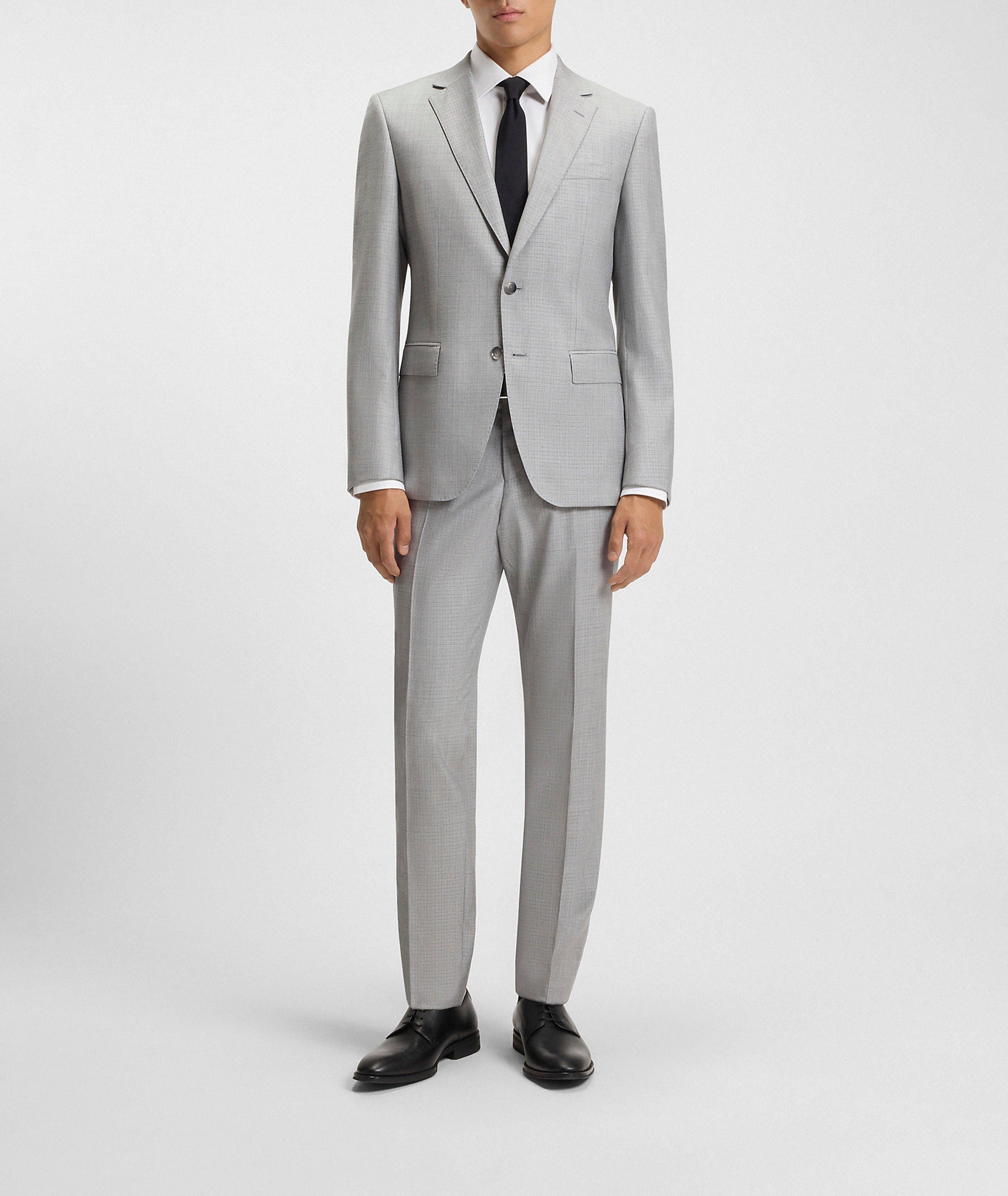 Micro-Check Wool-Silk Suit image 7
