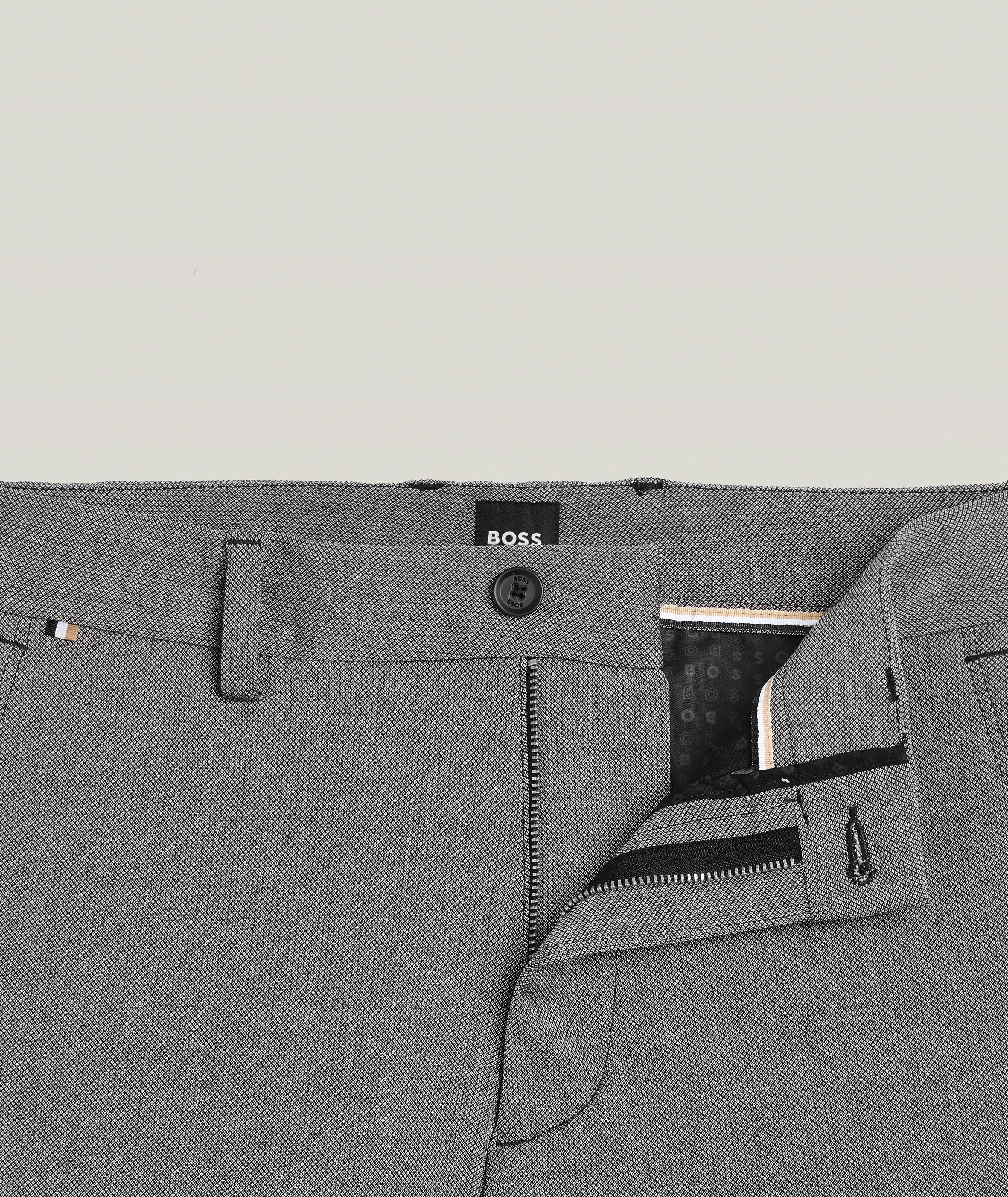 Pantalon ajusté en tissu dobby mouliné Kaiton image 1