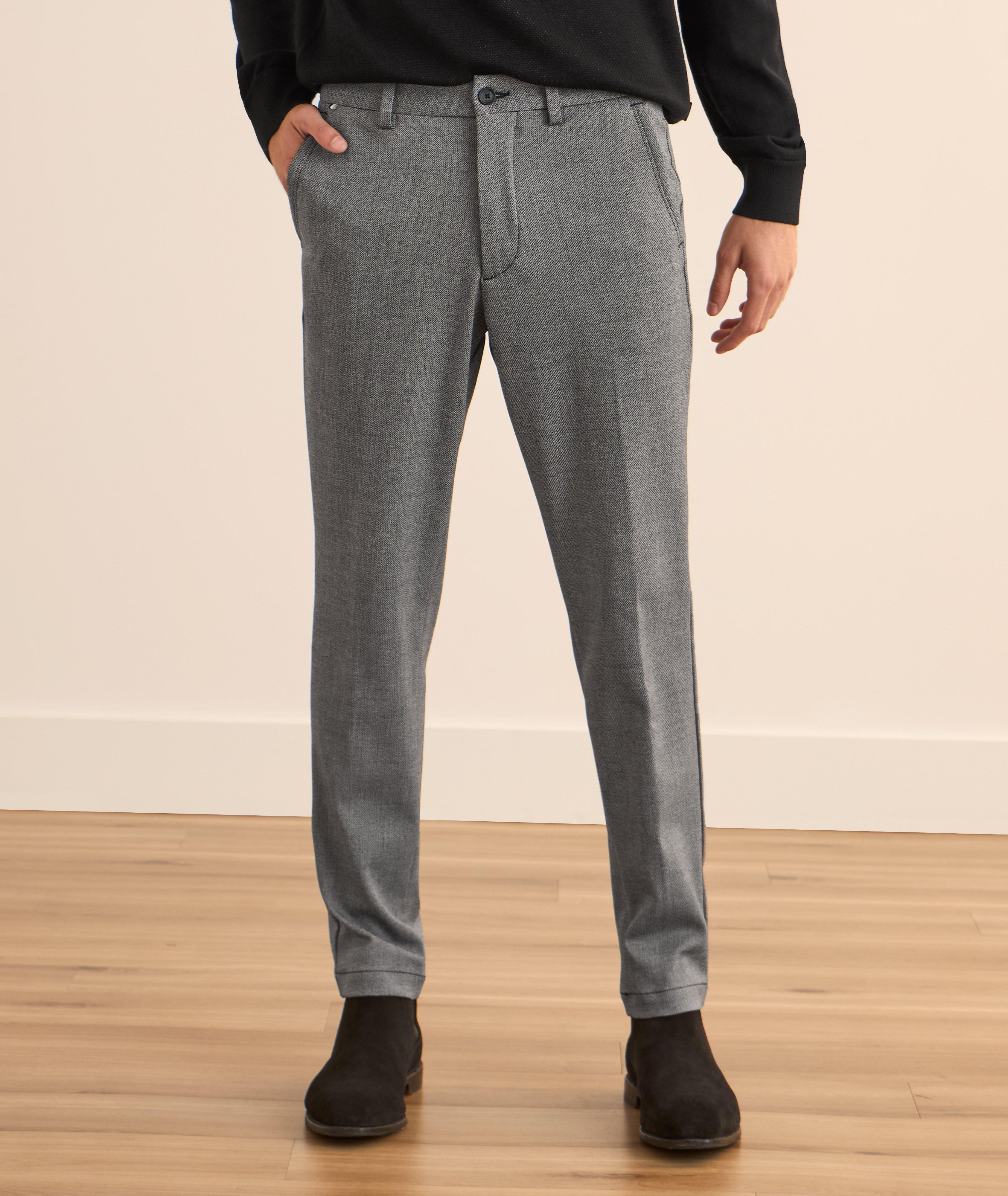 Pantalon ajusté en tissu dobby mouliné Kaiton image 2