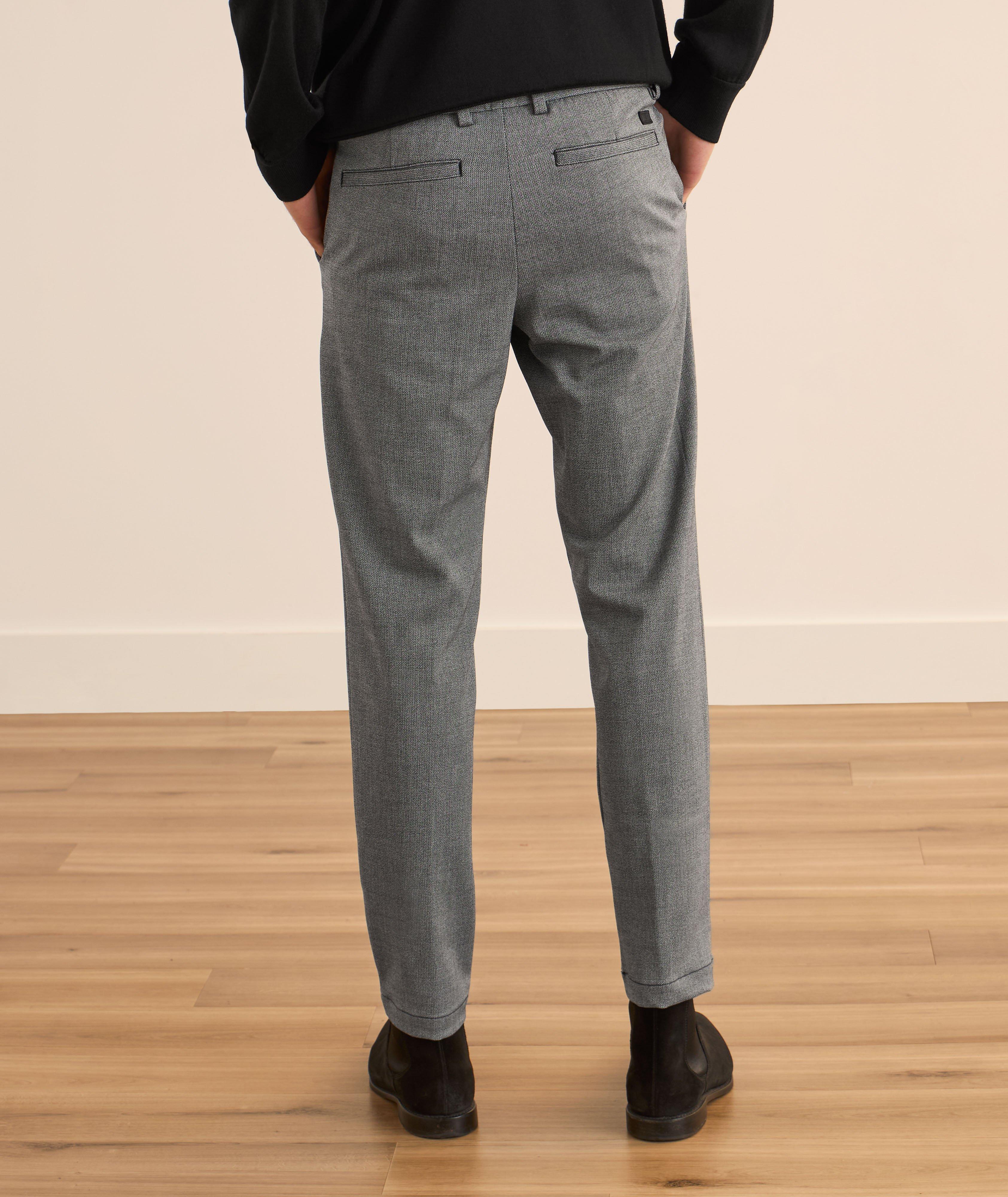Pantalon ajusté en tissu dobby mouliné Kaiton image 3